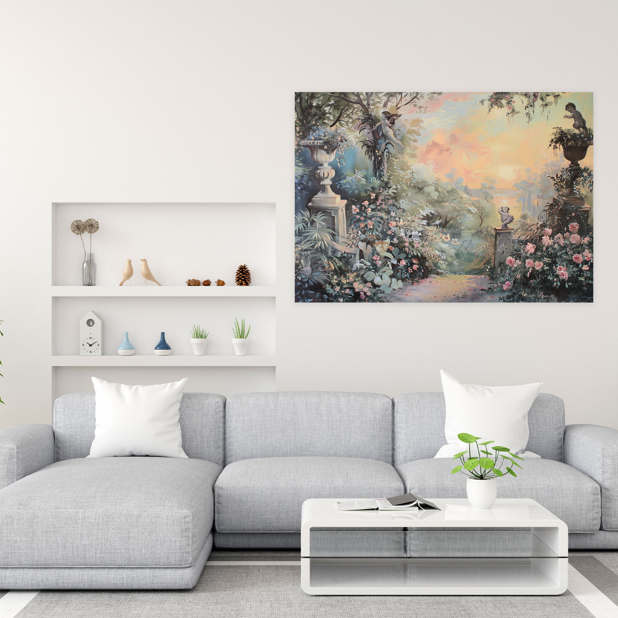 Rococo Style Painting Wall Decoration - Rococo, Home Decoration, Canvas, Canvas Wall Art
