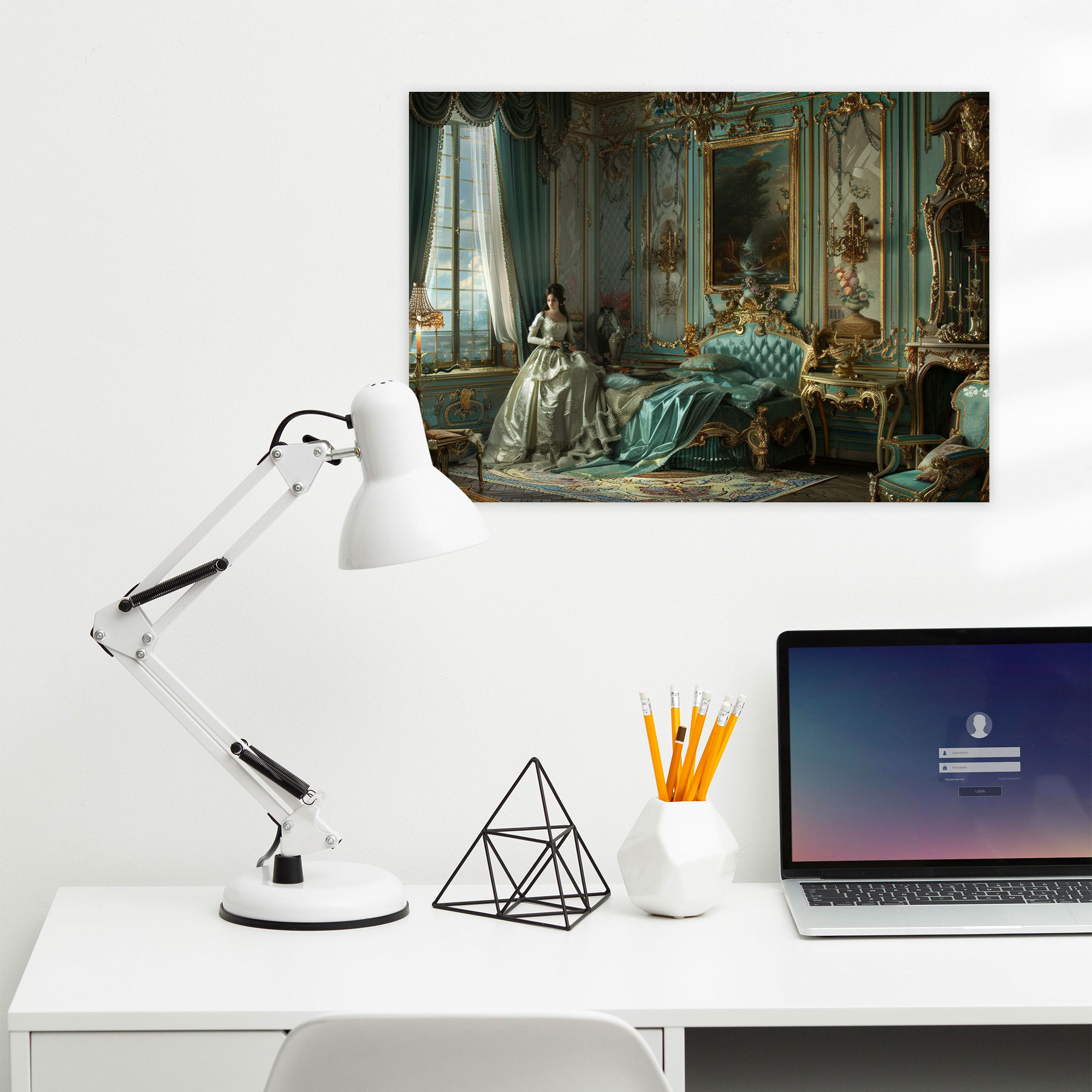 Rococo Style Painting Canvas Print - Rococo, Rococo Style Painting, Home Decoration, Canvas