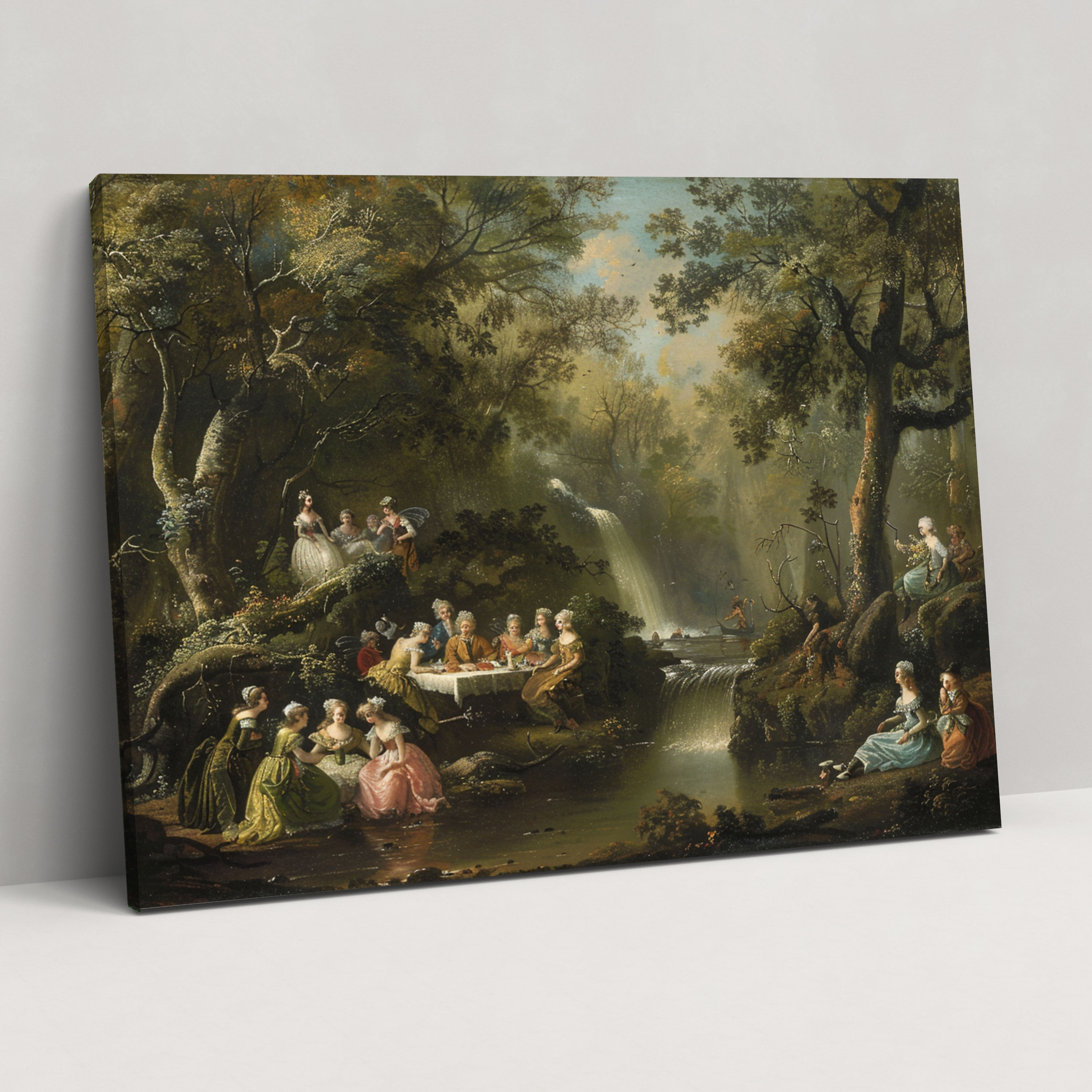 Rococo Style Painting Wall Art - Rococo, Canvas Wall Art, Wall Decoration, Canvas