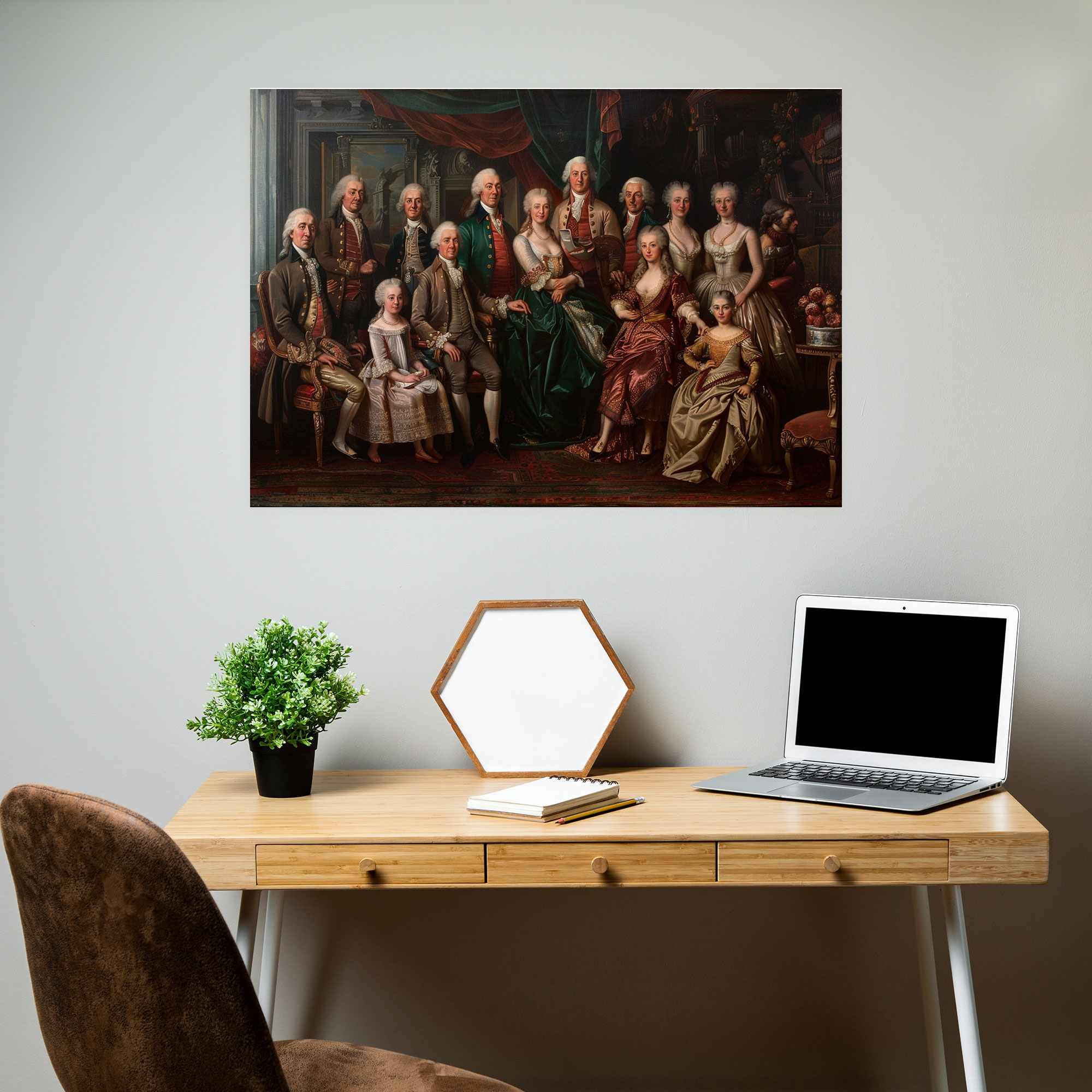 Rococo Style Painting Wall Decoration - Rococo, Canvas Wall Art, Rococo Style Painting, Home Decoration
