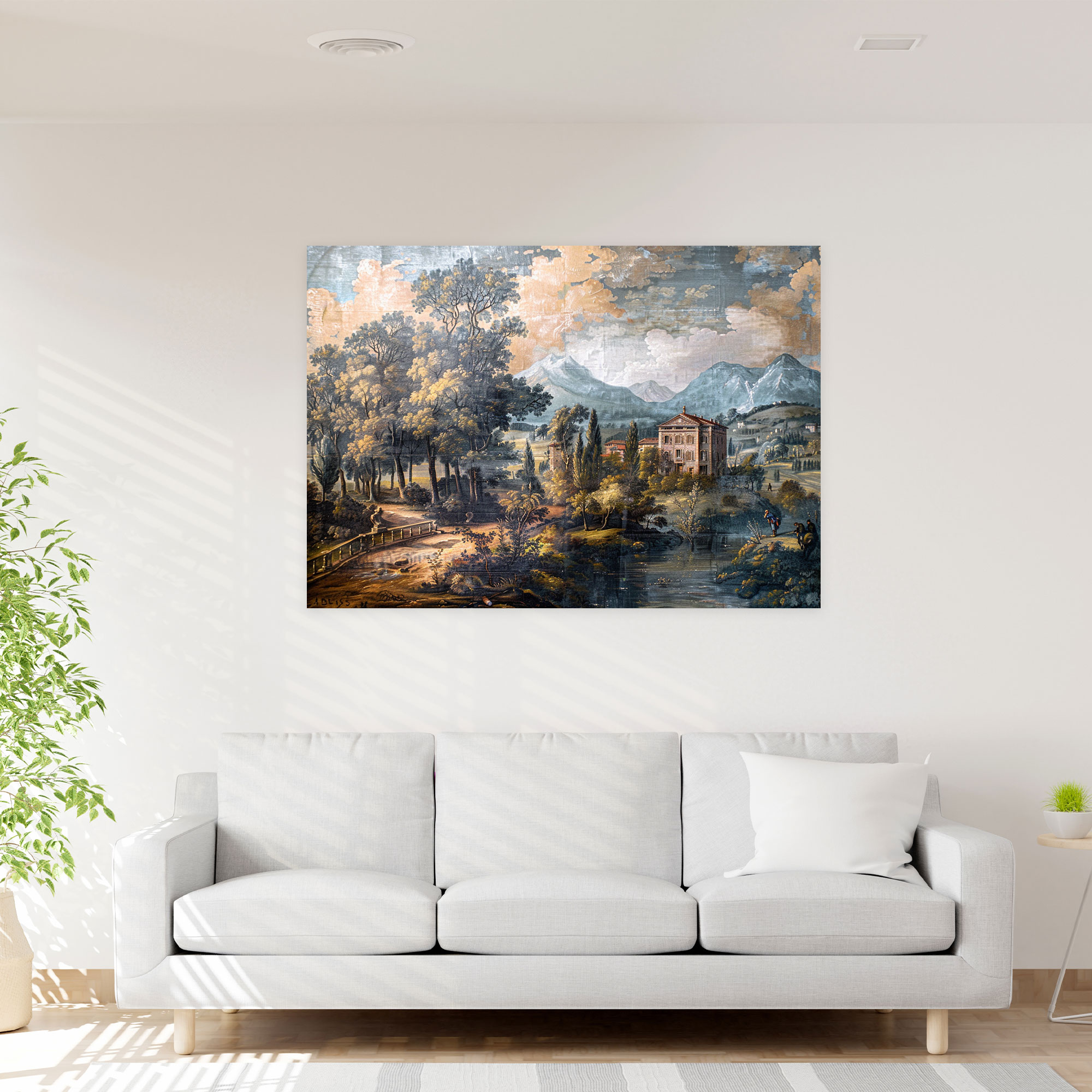 Rococo Style Painting Canvas Print - Rococo, Canvas Print, Canvas Wall Art, Wall Decoration