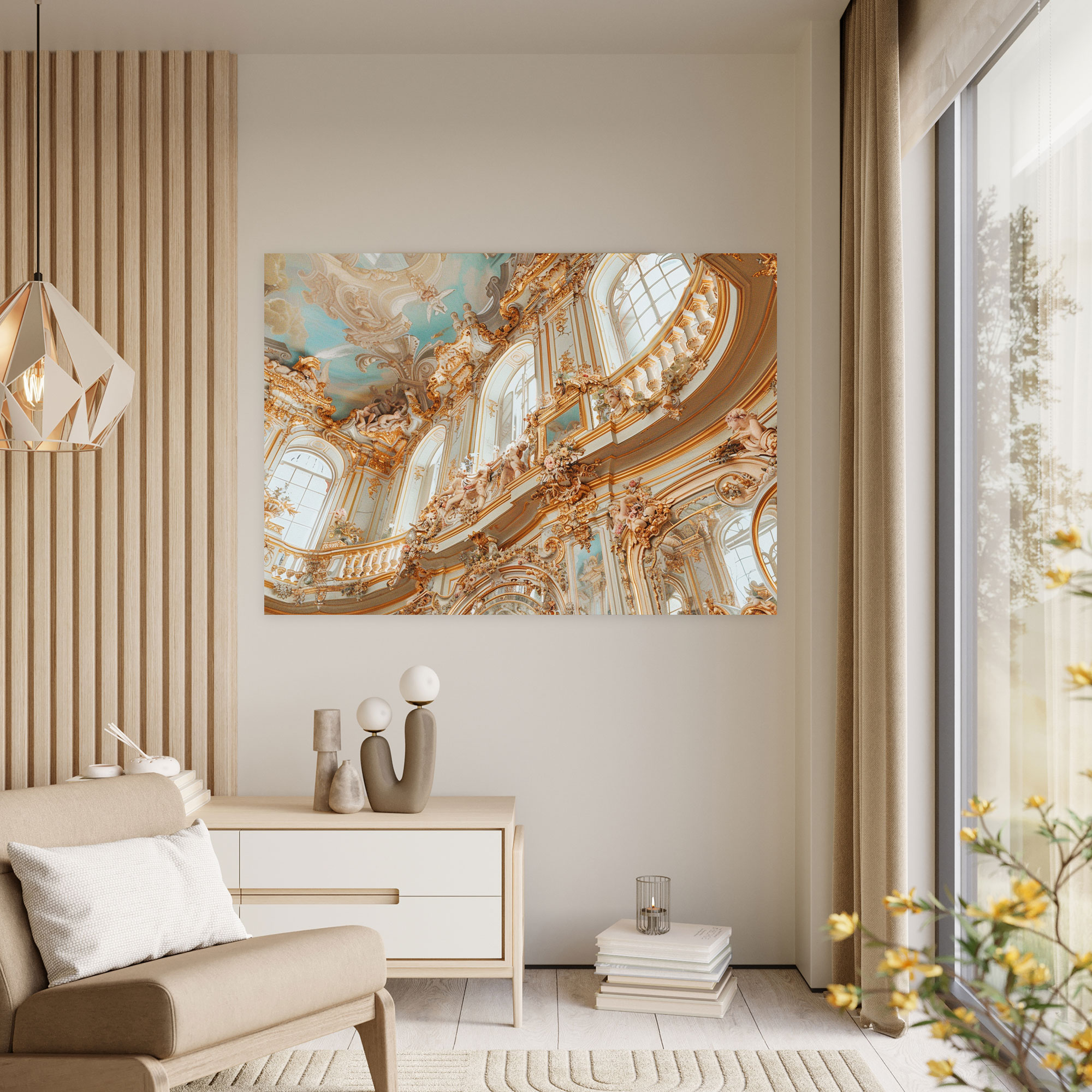 Rococo Style Painting Wall Decoration - Rococo, Wall Art, Canvas, Rococo Style Painting