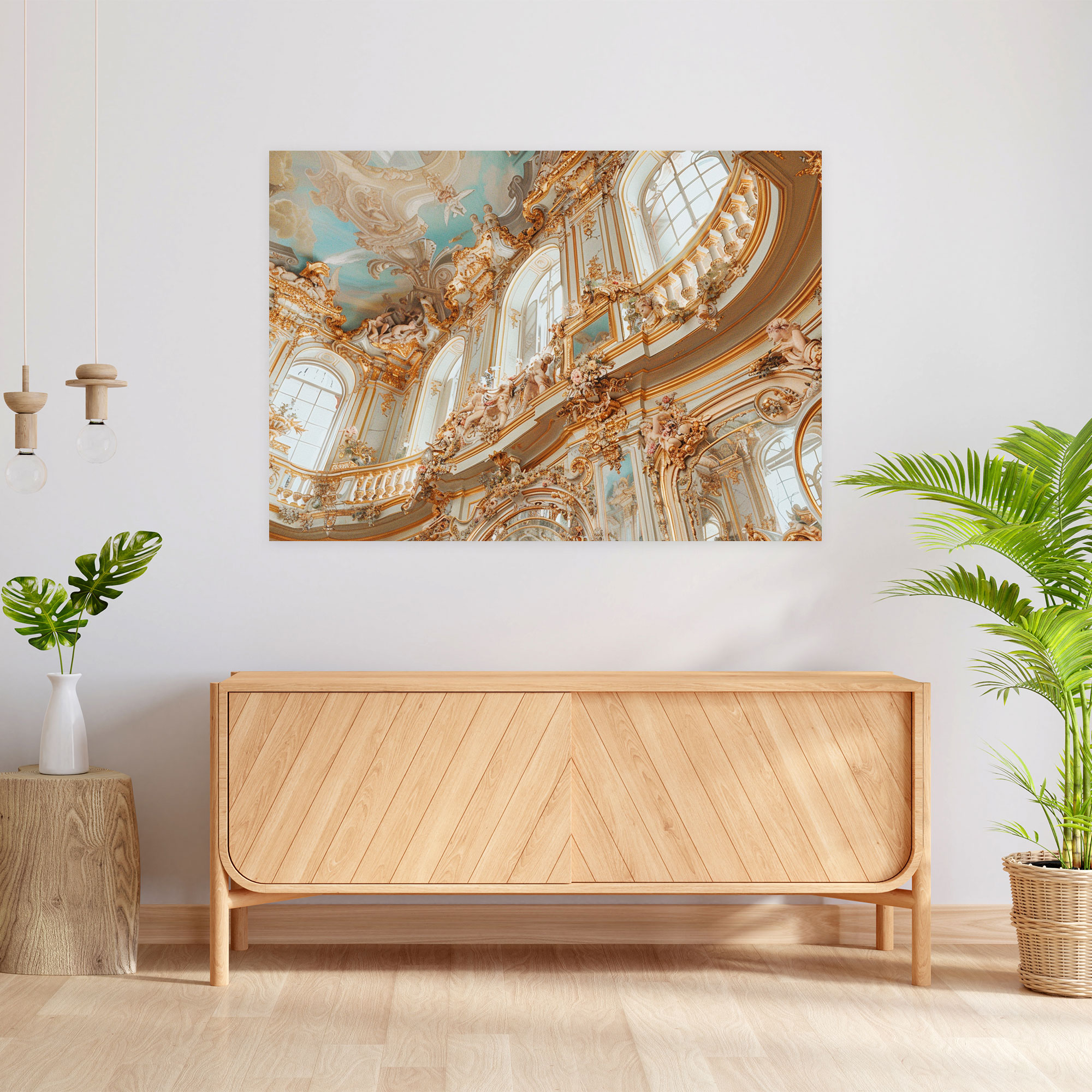 Rococo Style Painting Wall Decoration - Rococo, Wall Art, Canvas, Rococo Style Painting
