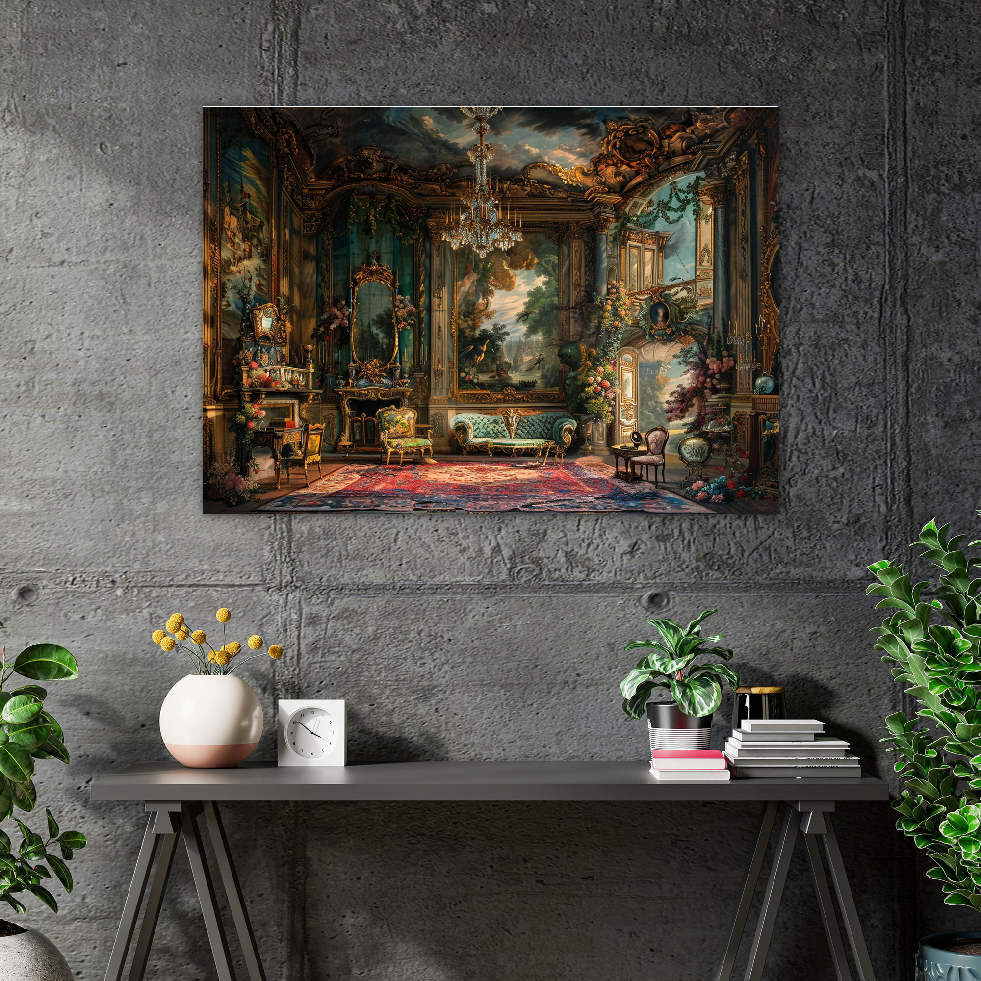 Rococo Style Painting Wall Art - Rococo, Canvas Wall Art, Canvas Print, Rococo Style Painting