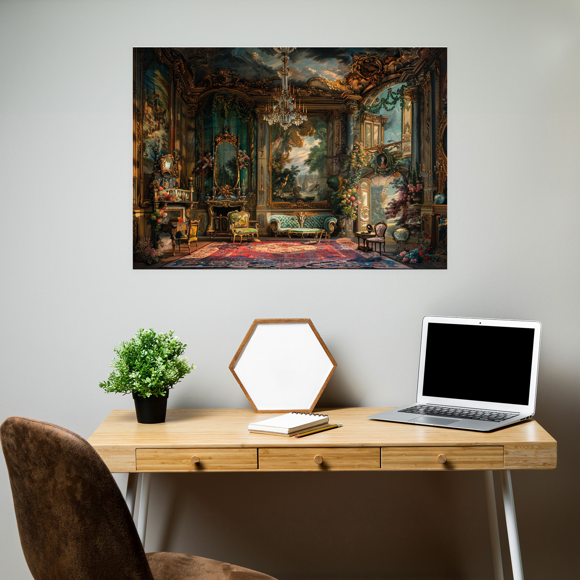 Rococo Style Painting Wall Art - Rococo, Canvas Wall Art, Canvas Print, Rococo Style Painting