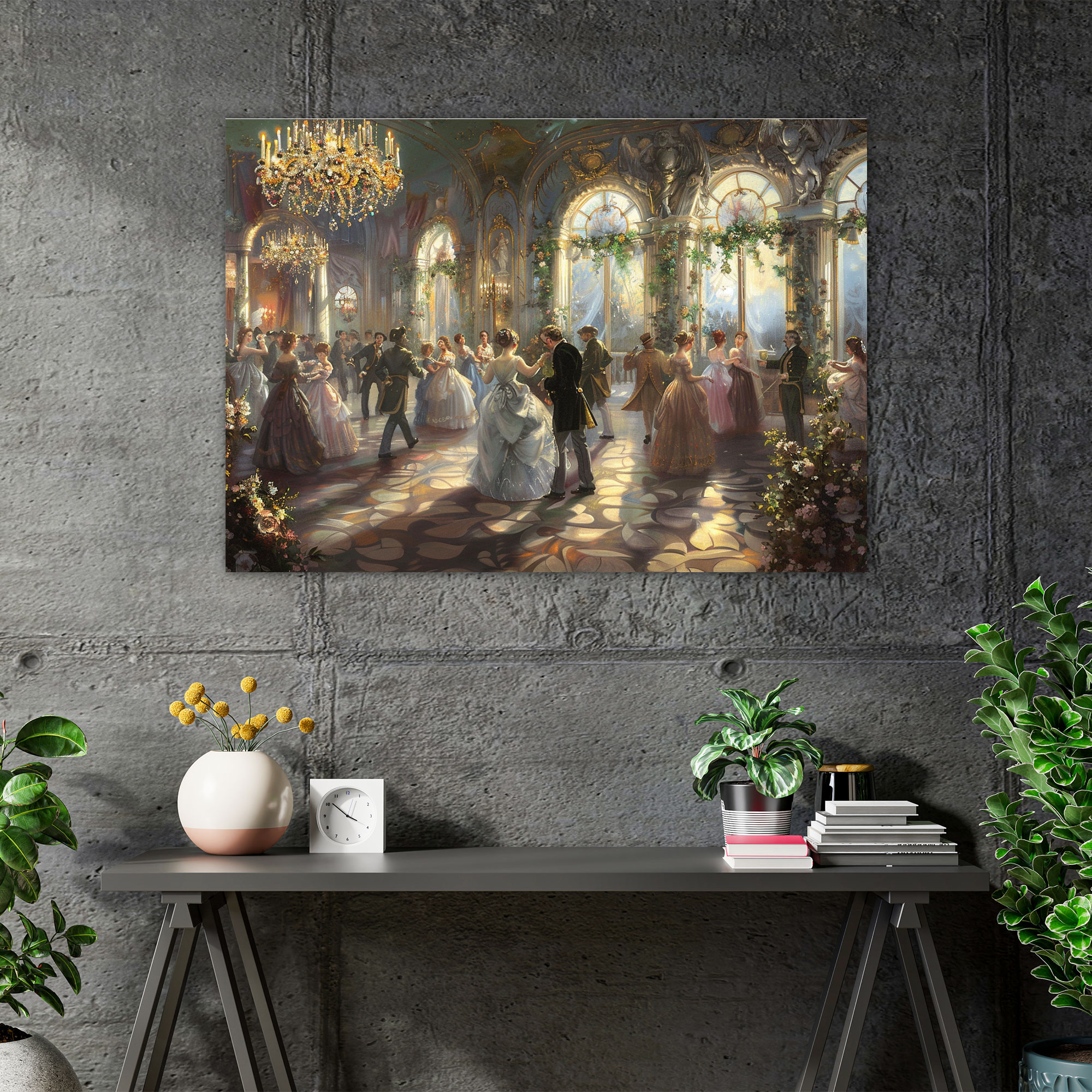 Rococo Style Painting Canvas Print - Rococo, Canvas Wall Art, Wall Art, Canvas Print