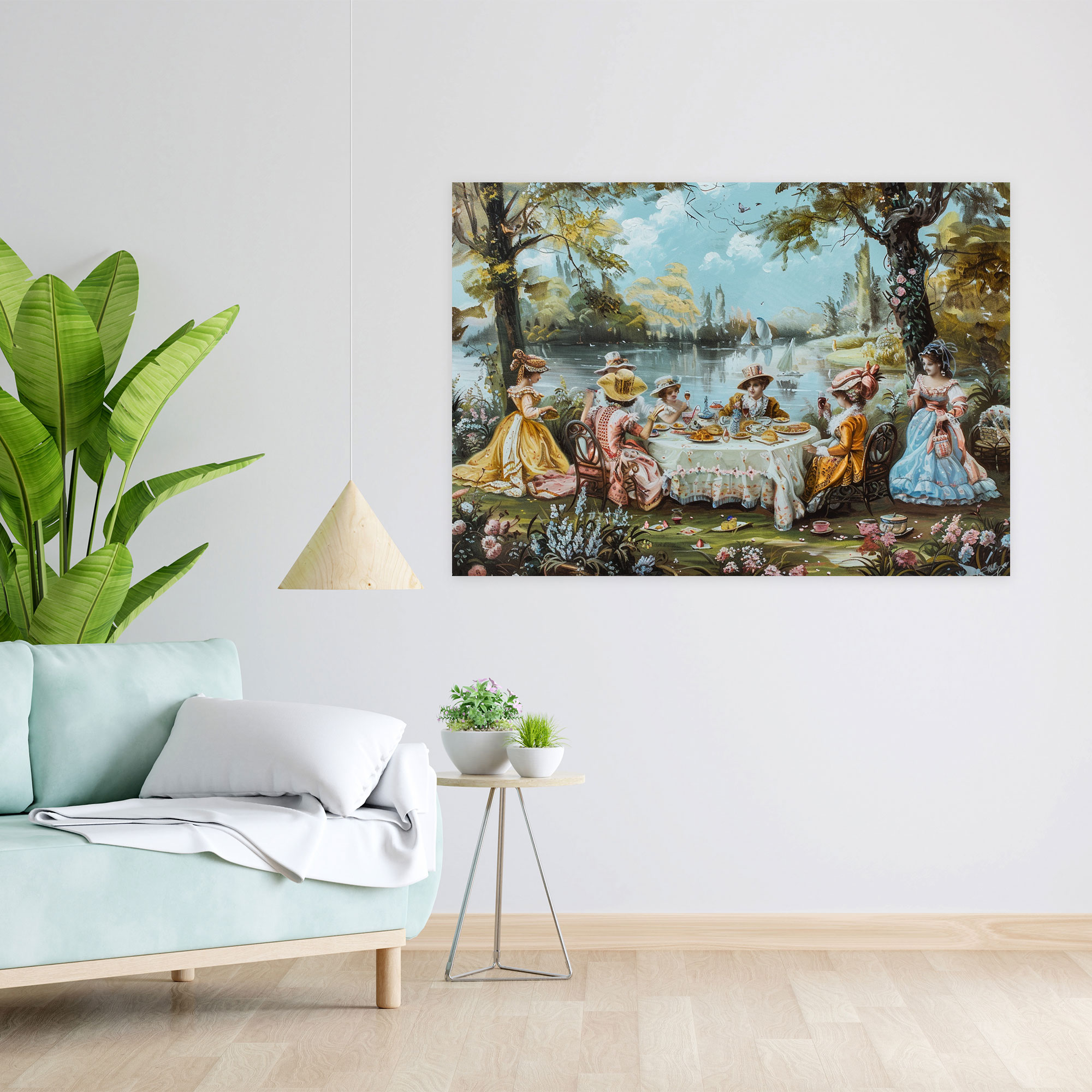 Rococo Style Painting Wall Decoration - Rococo, Canvas, Wall Decoration, Rococo Style Painting