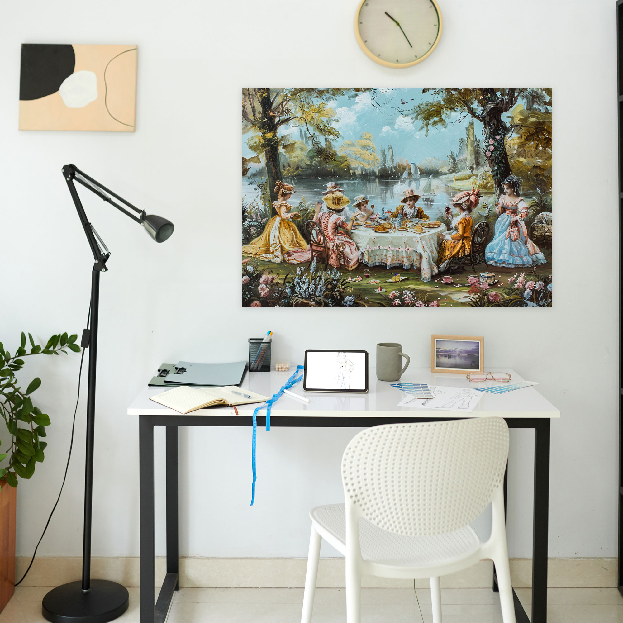 Rococo Style Painting Wall Decoration - Rococo, Canvas, Wall Decoration, Rococo Style Painting