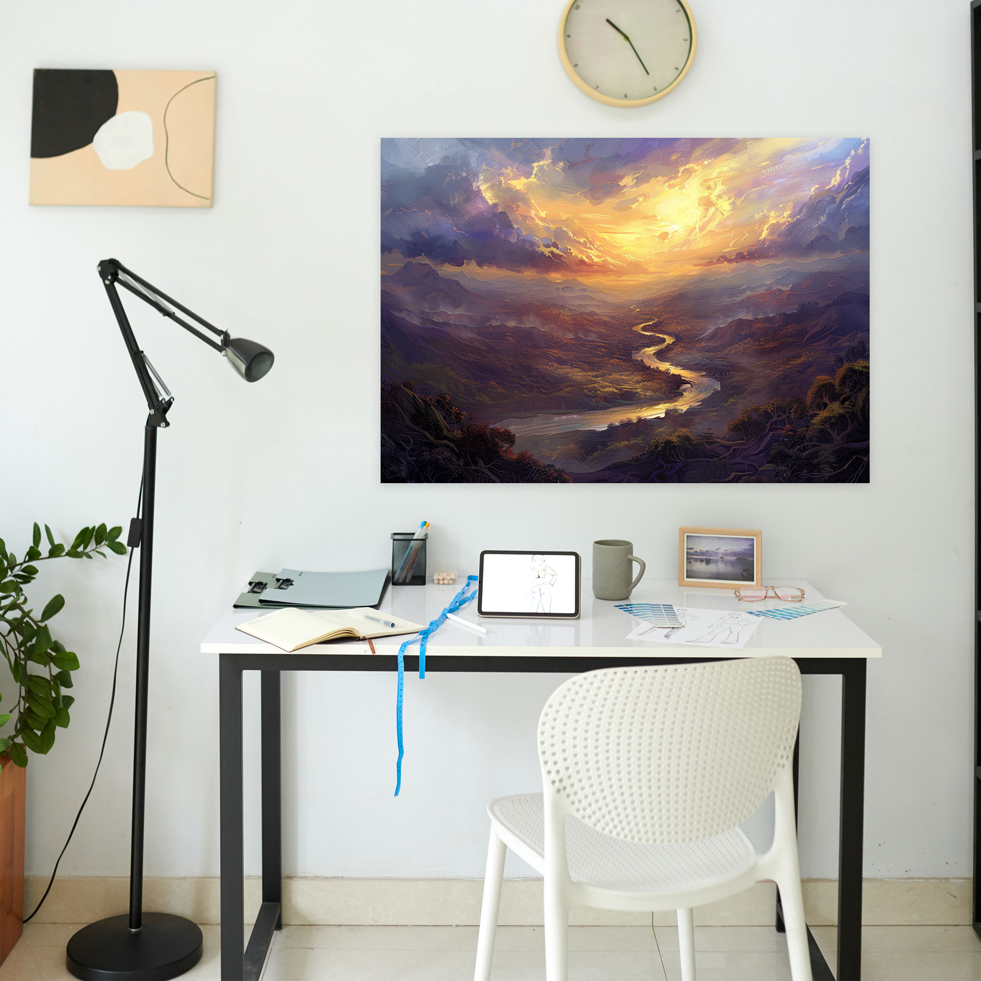 Rococo Style Painting Wall Art - Rococo, Wall Art, Wall Decoration, Canvas Wall Art