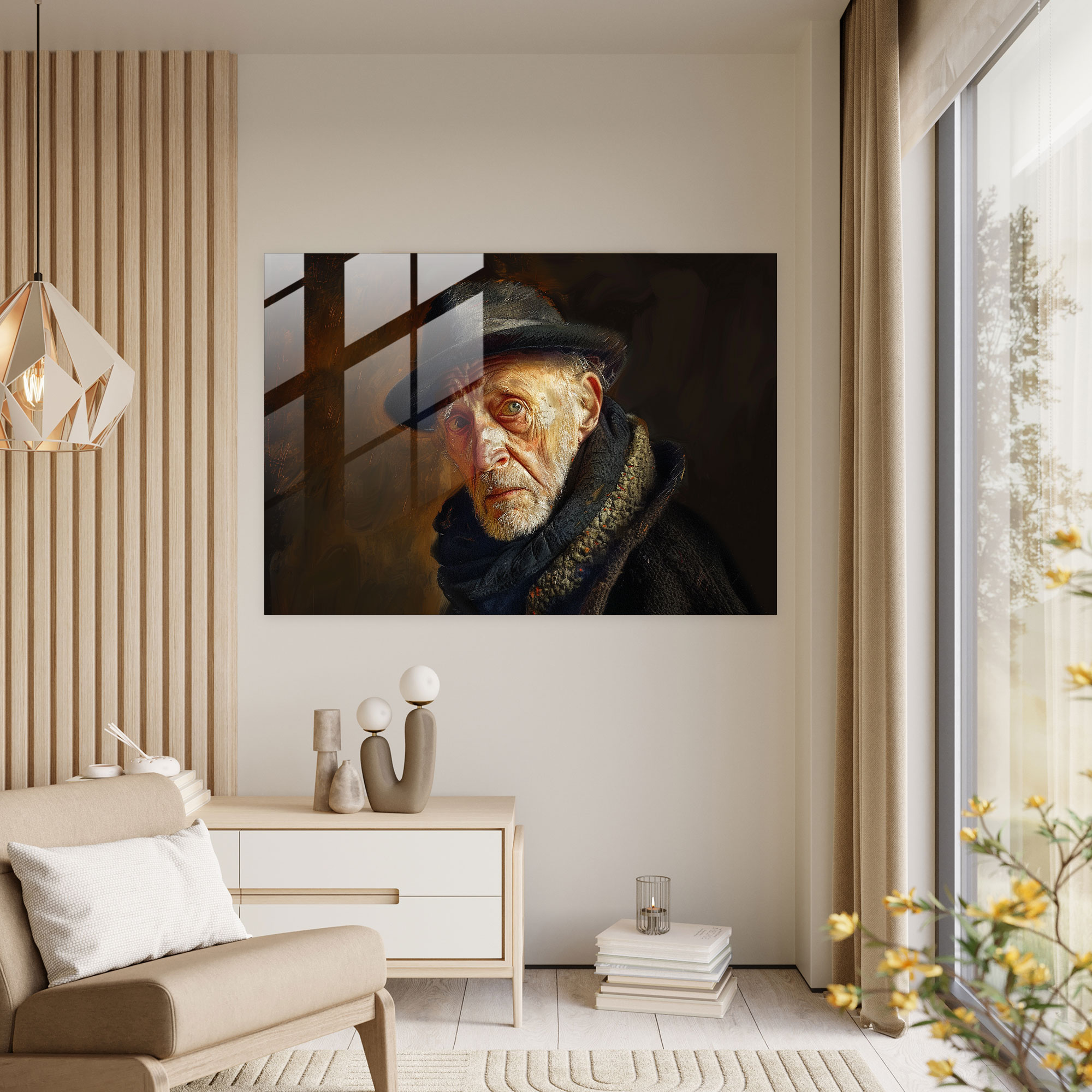Rembrandt Wall Decoration - Intense Expressions And Emotion - Rembrandt, Rembrandt, Modern Art, Glass Art