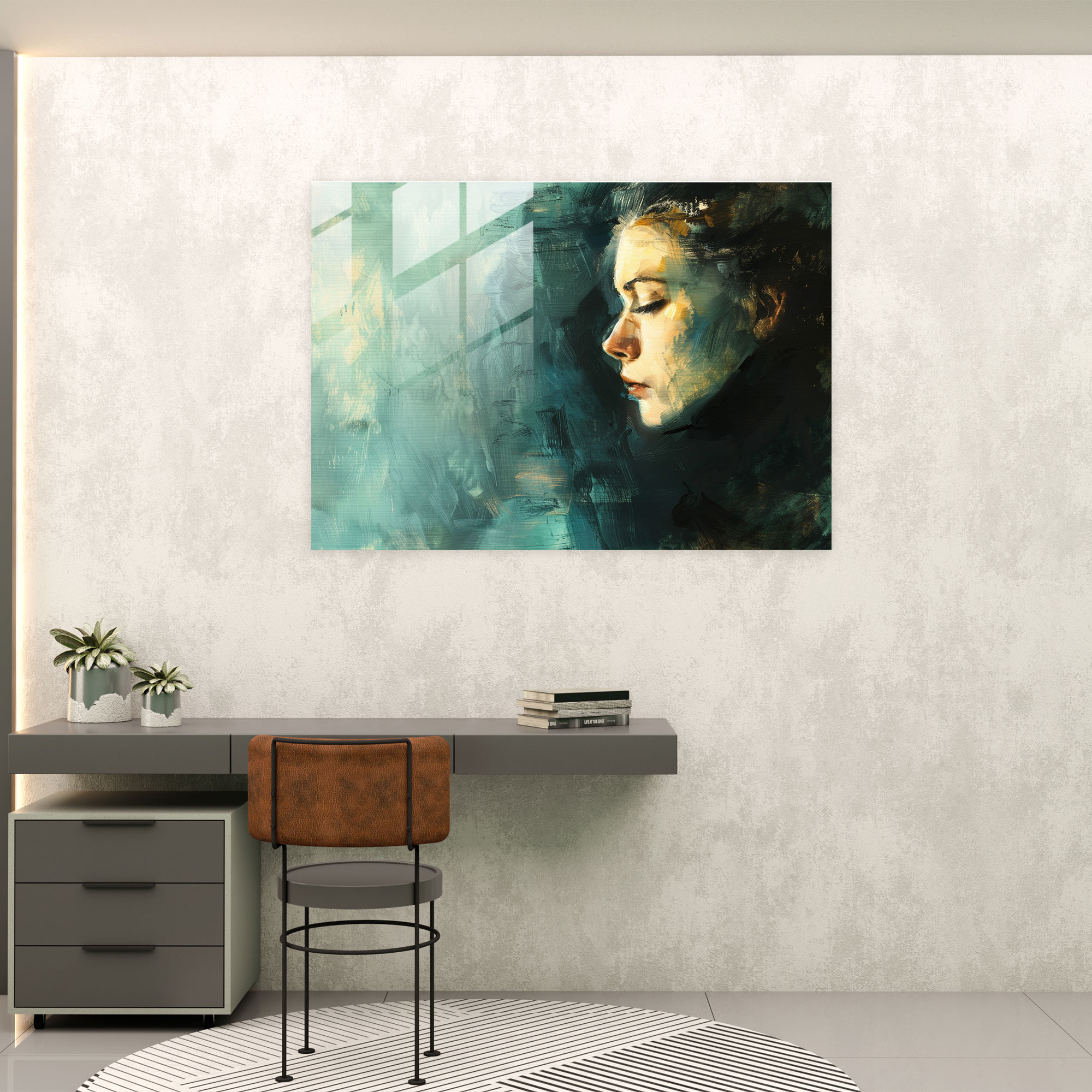 Rembrandt Glass Wall Art - Soft And Gentle Brushstrokes - Rembrandt, Modern Art, Wall Decoration, Rembrandt