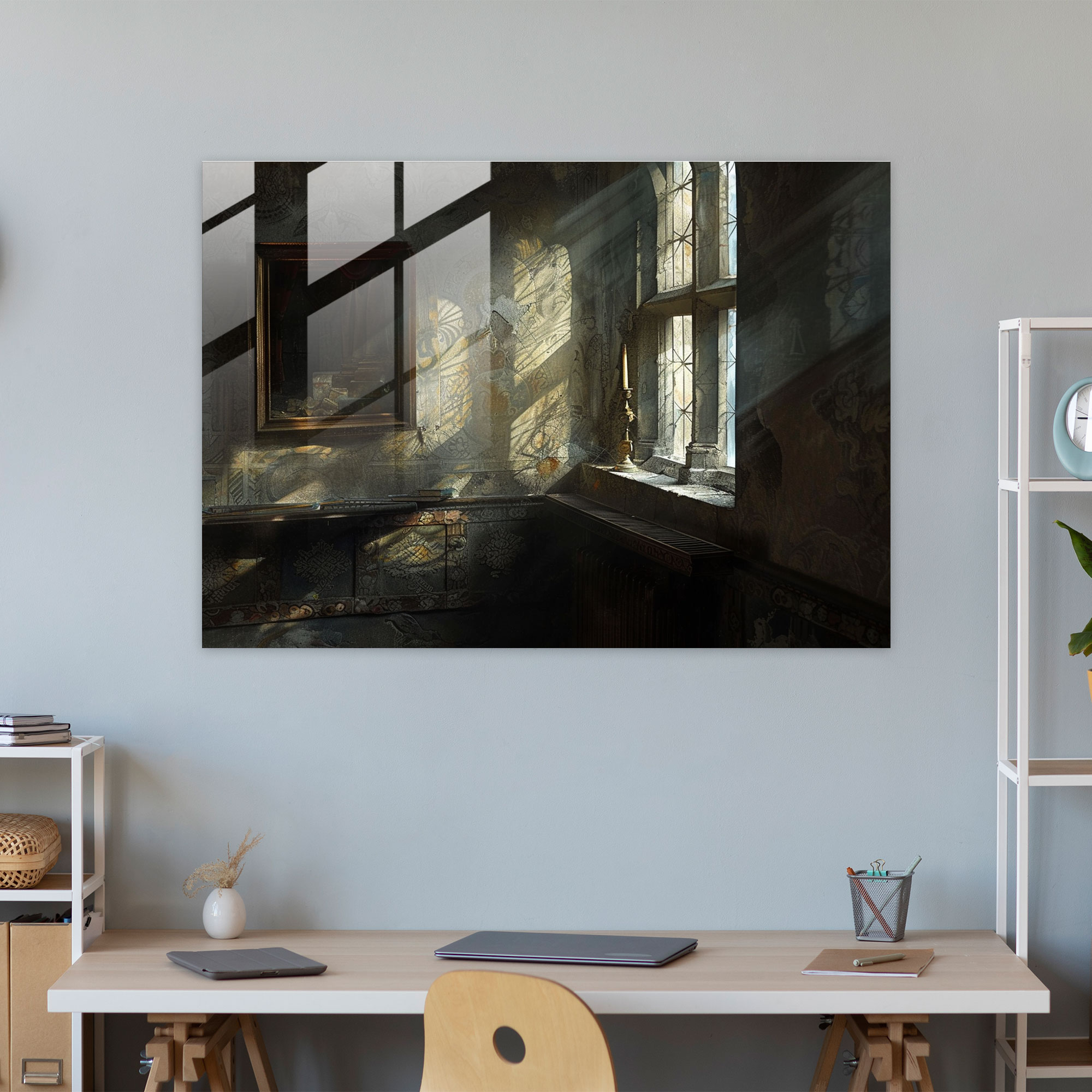 Rembrandt Wall Decoration - Expressive Light And Shadow - Rembrandt, Glass Art, Glass Wall Art, Home Decoration