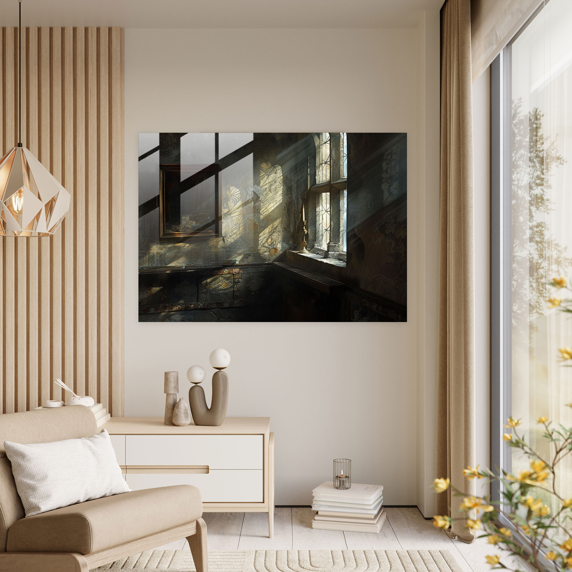 Rembrandt Wall Decoration - Expressive Light And Shadow - Rembrandt, Glass Art, Glass Wall Art, Home Decoration