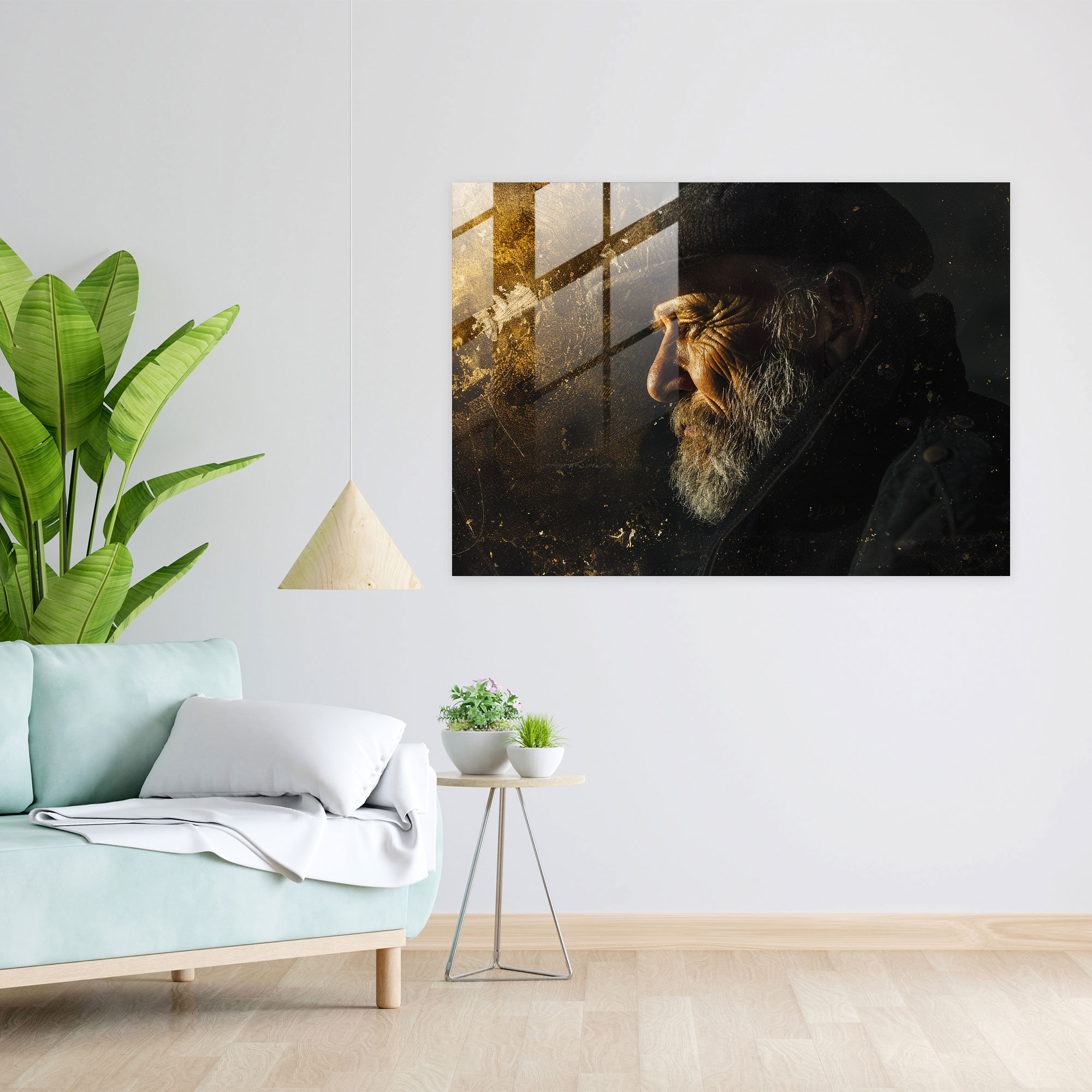 Rembrandt Glass Print - Rembrandt, Modern Art, Rembrandt, Glass Print