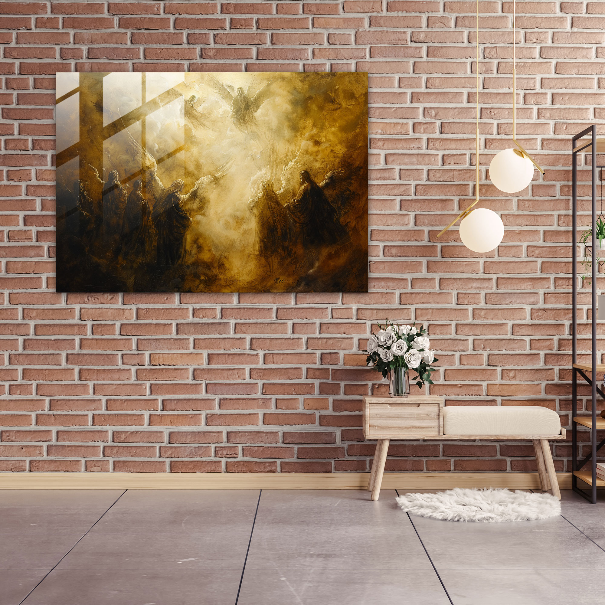Rembrandt Home Decoration - Rembrandt, Modern Art, Glass Print, Rembrandt