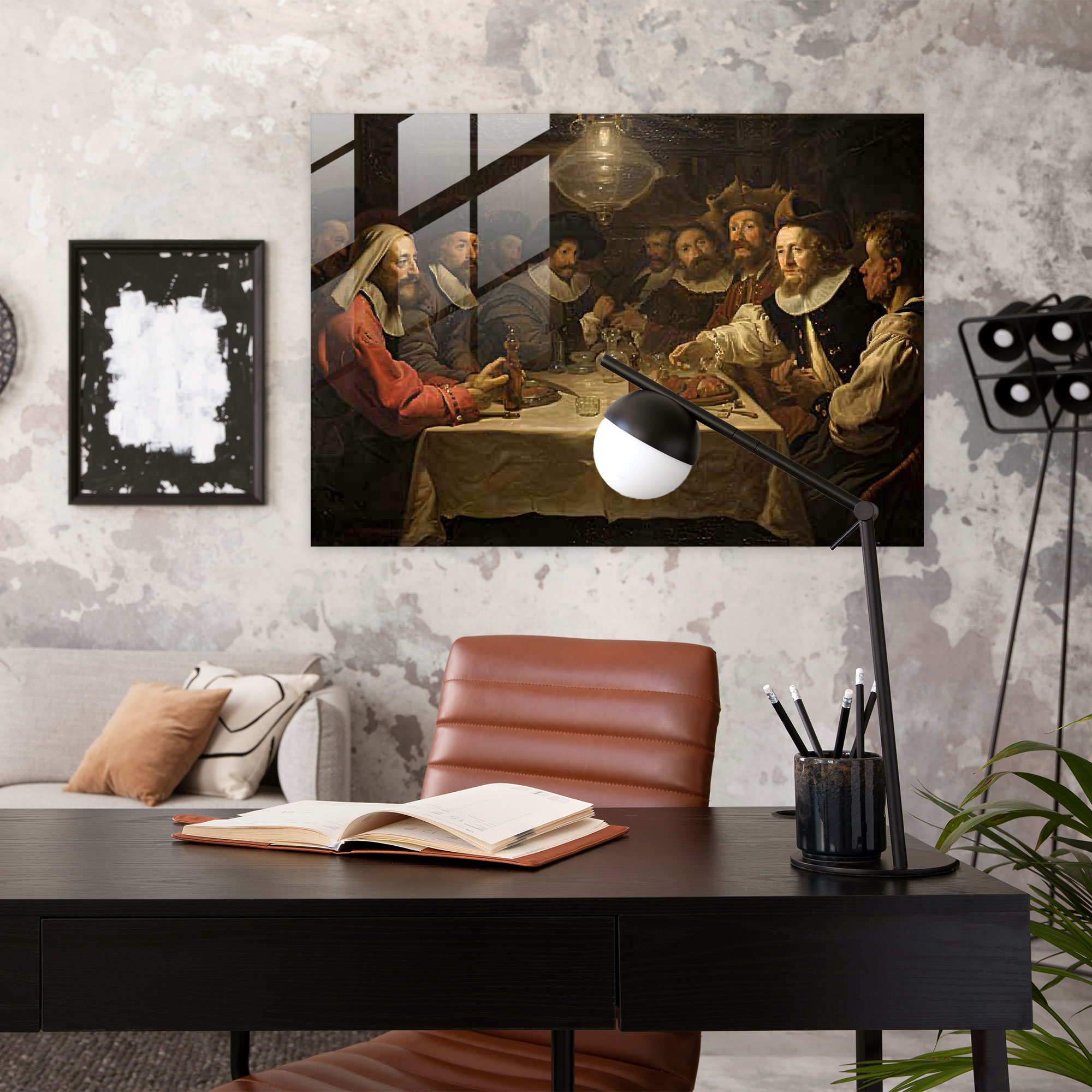 Rembrandt Glass Wall Art - The Anatomy Lesson - Rembrandt, Wall Decoration, Glass Wall Art, Glass Art