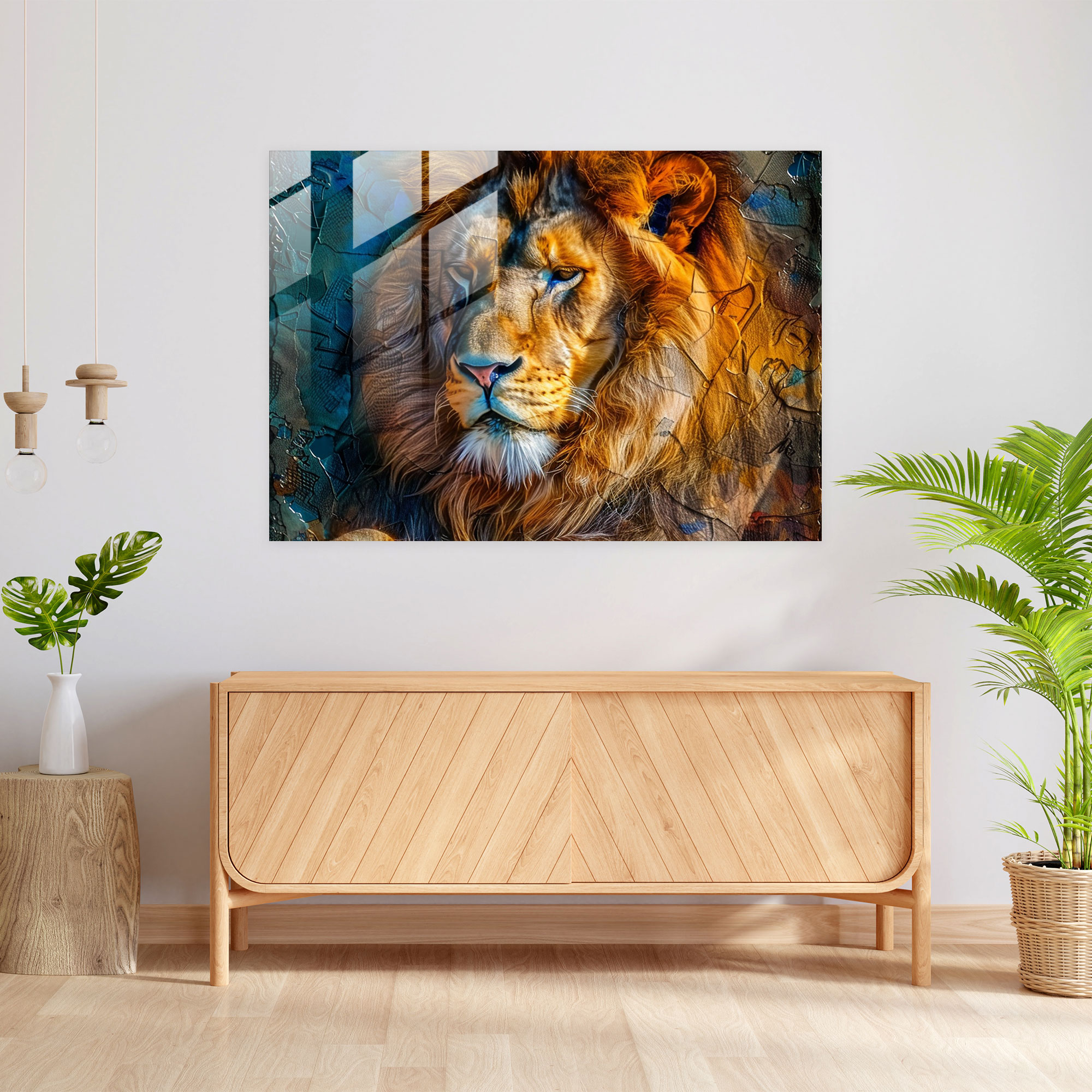 Rembrandt Lion Glass Print - Rembrandt, Glass Print, Rembrandt, Modern Art