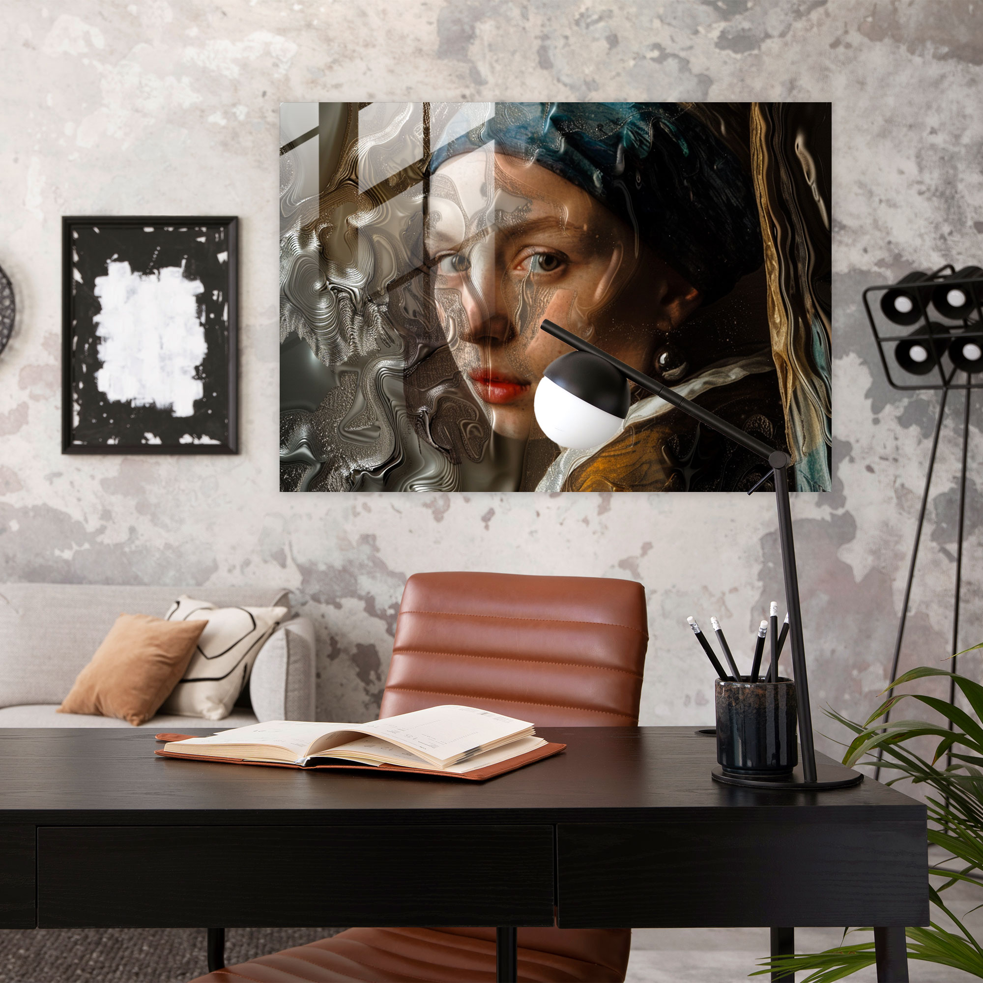 Rembrandt Woman Glass Wall Art - Rembrandt, Rembrandt, Wall Decoration, Glass Wall Art