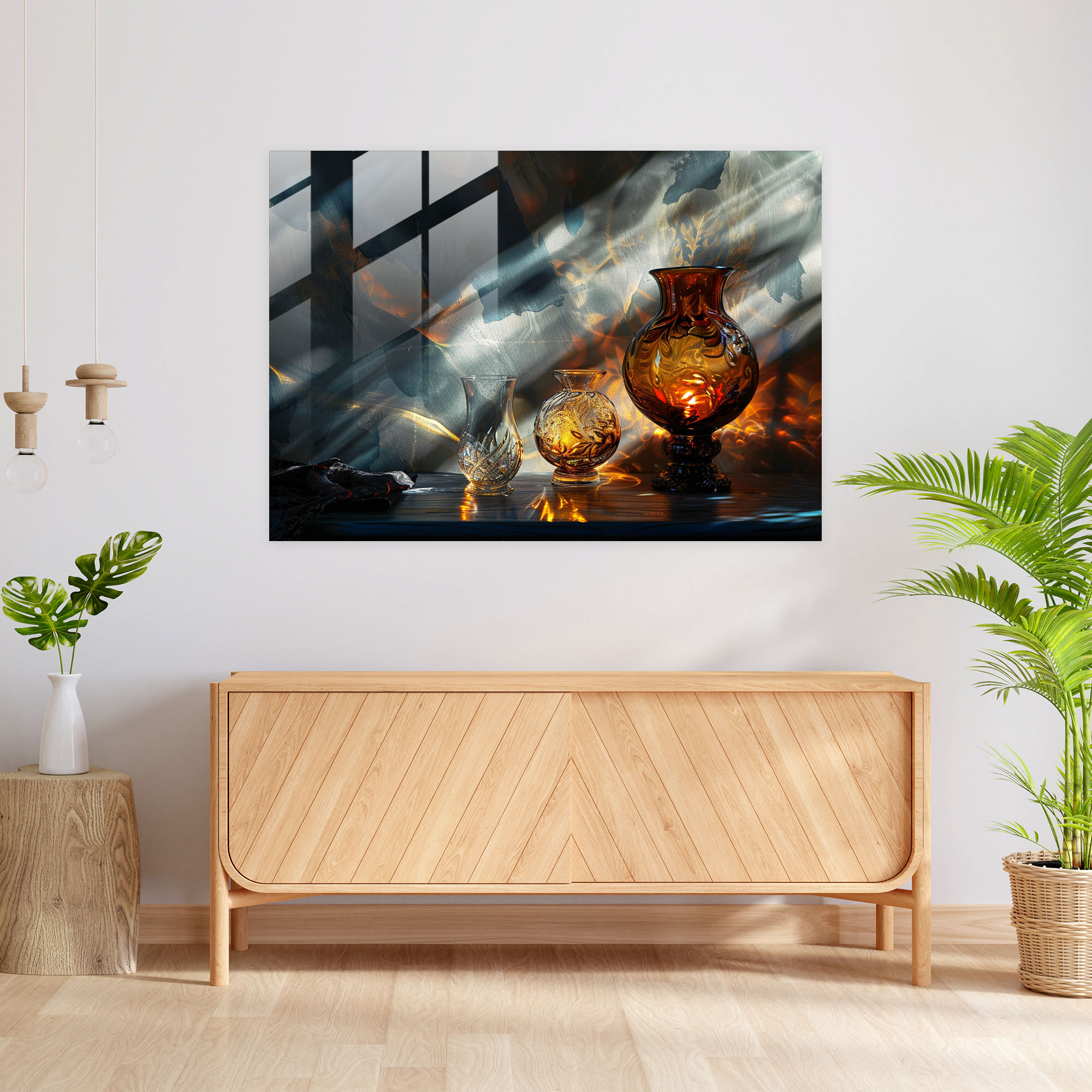 Rembrandt Dramatic Lighting Glass Art Print - Rembrandt, Glass Wall Art, Rembrandt, Modern Art