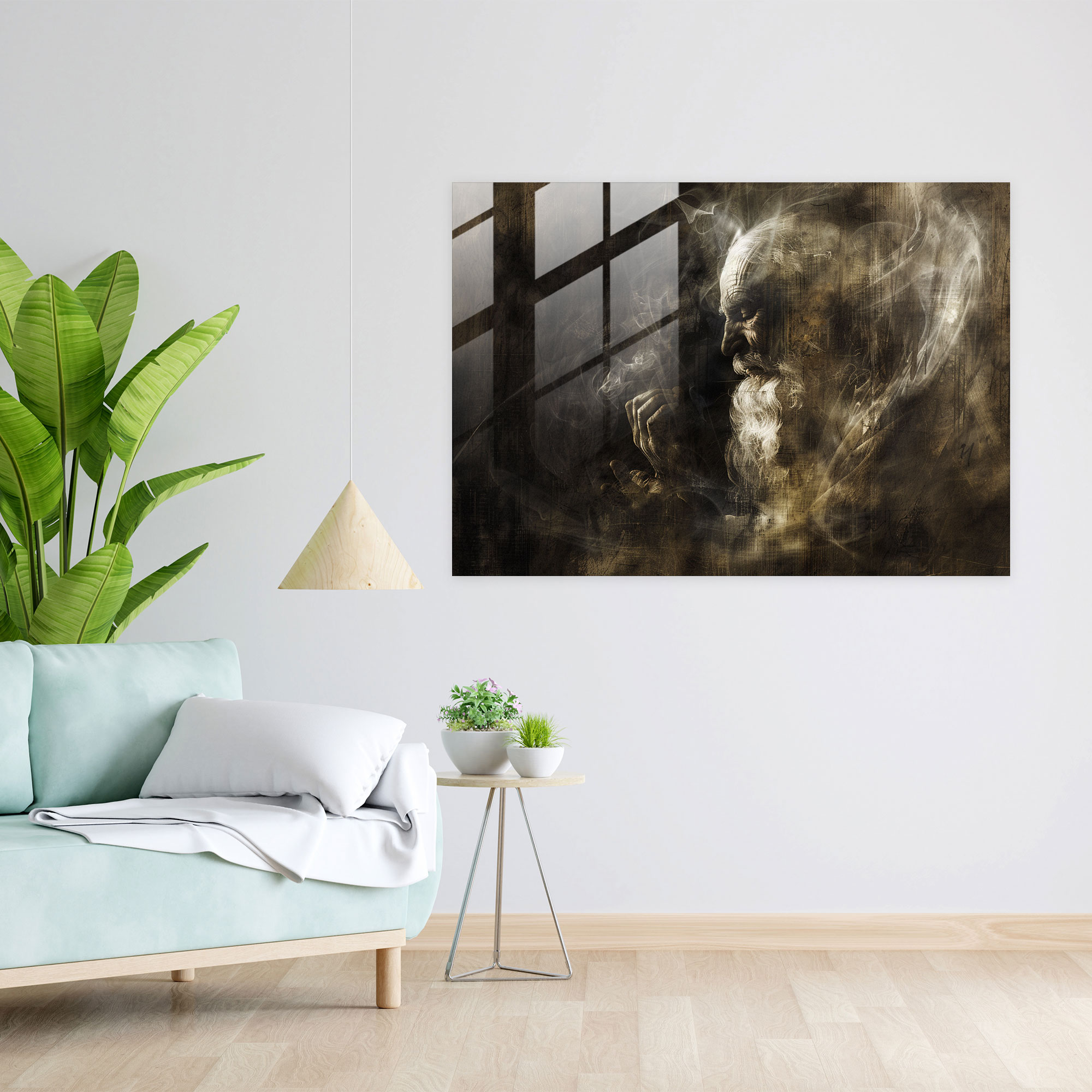 Rembrandt Religious Glass Print Artwork - Rembrandt, Rembrandt, Wall Decoration, Glass Print