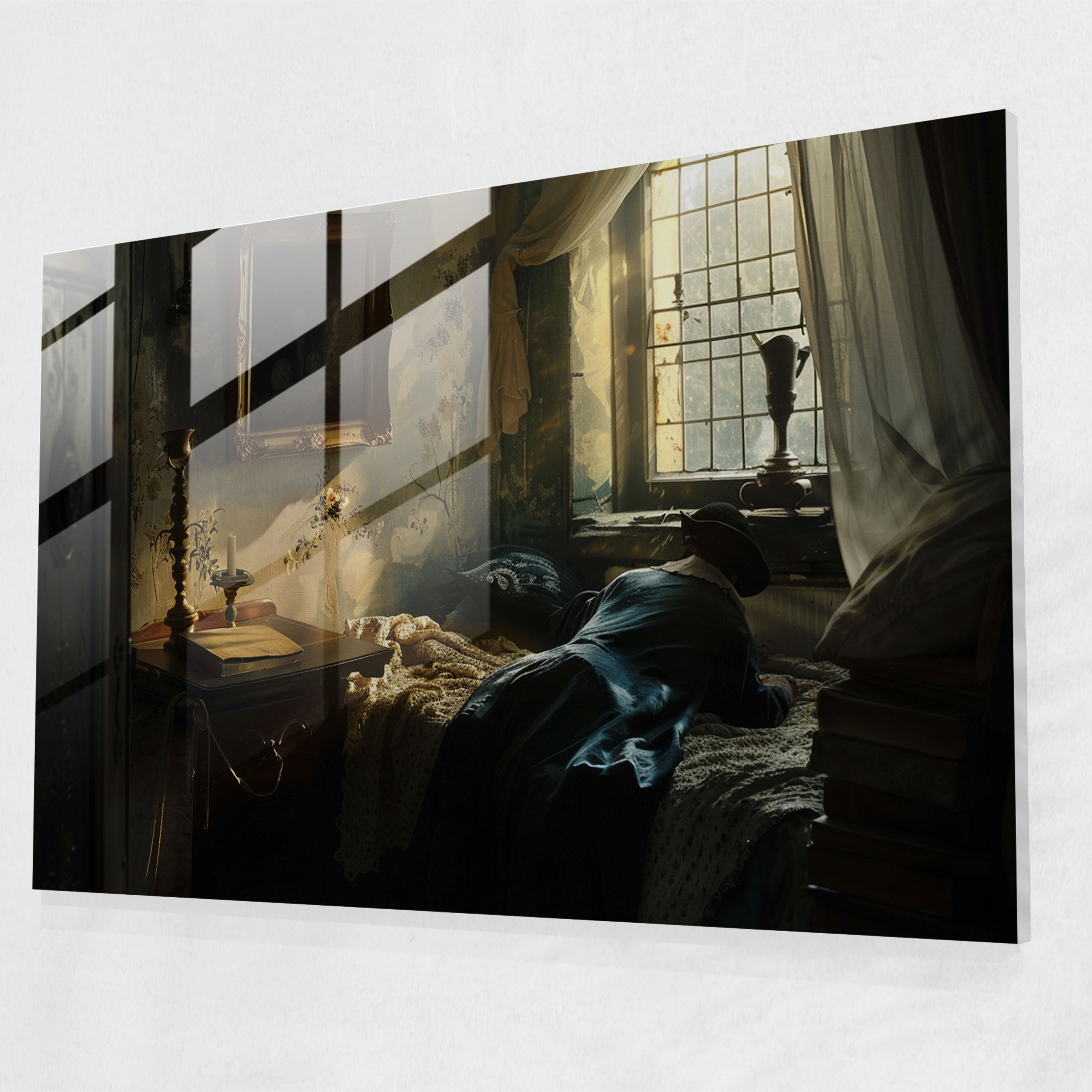 Rembrandt Emotional Scene Glass Print Home Decoration - Rembrandt, Glass Art, Rembrandt, Modern Art