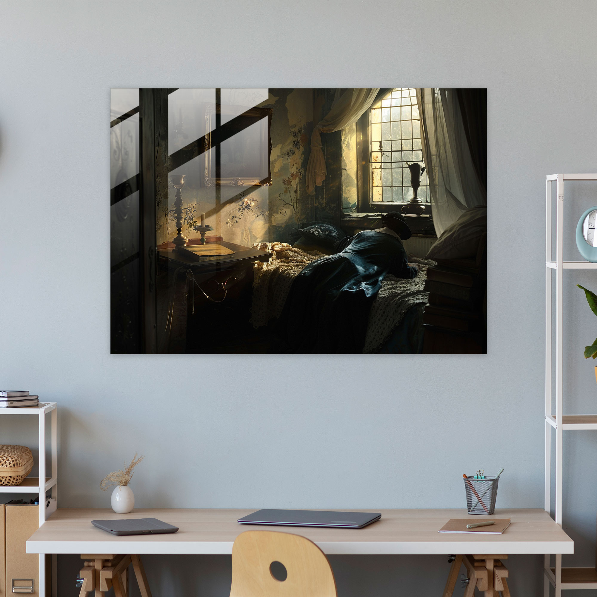 Rembrandt Emotional Scene Glass Print Home Decoration - Rembrandt, Glass Art, Rembrandt, Modern Art
