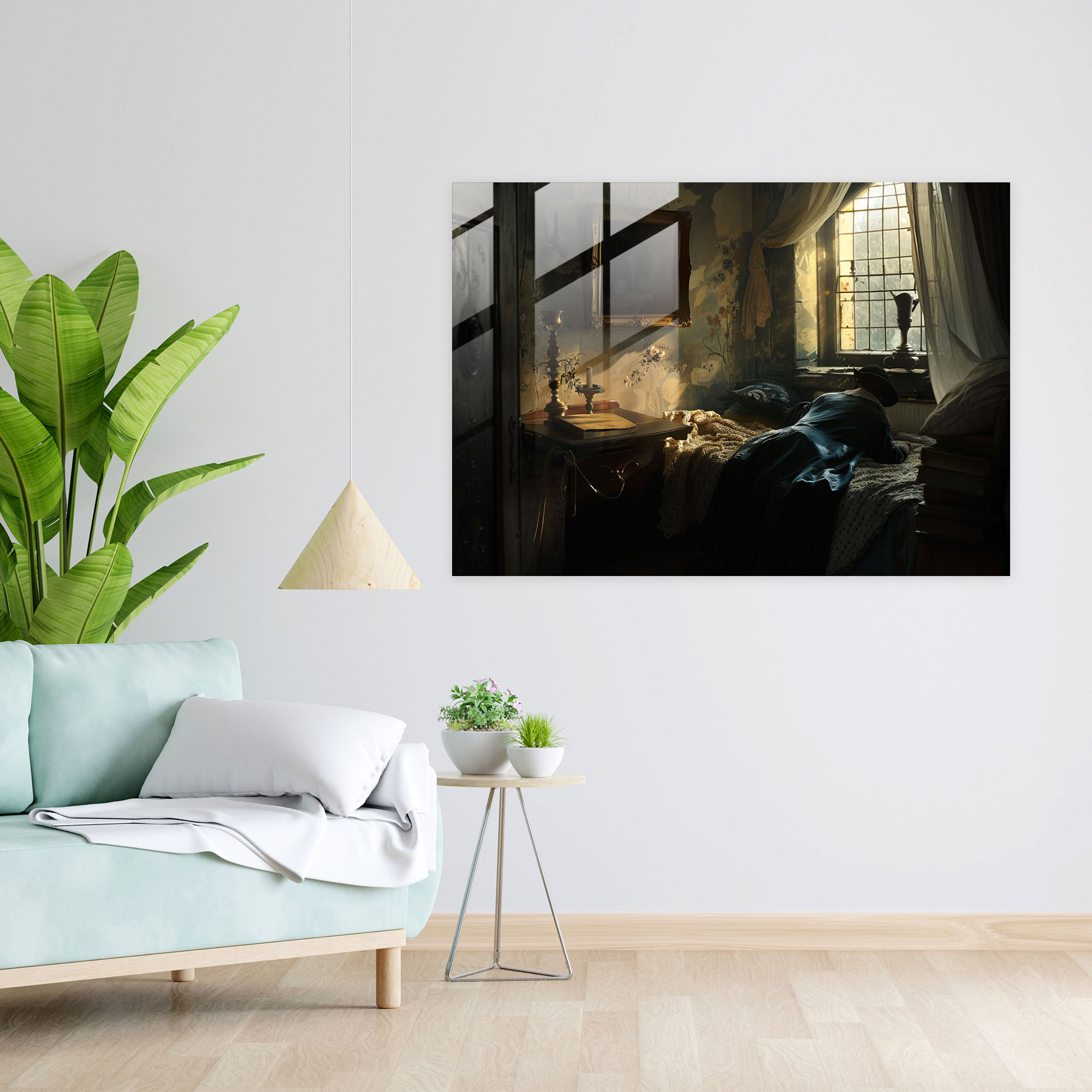 Rembrandt Emotional Scene Glass Print Home Decoration - Rembrandt, Glass Art, Rembrandt, Modern Art