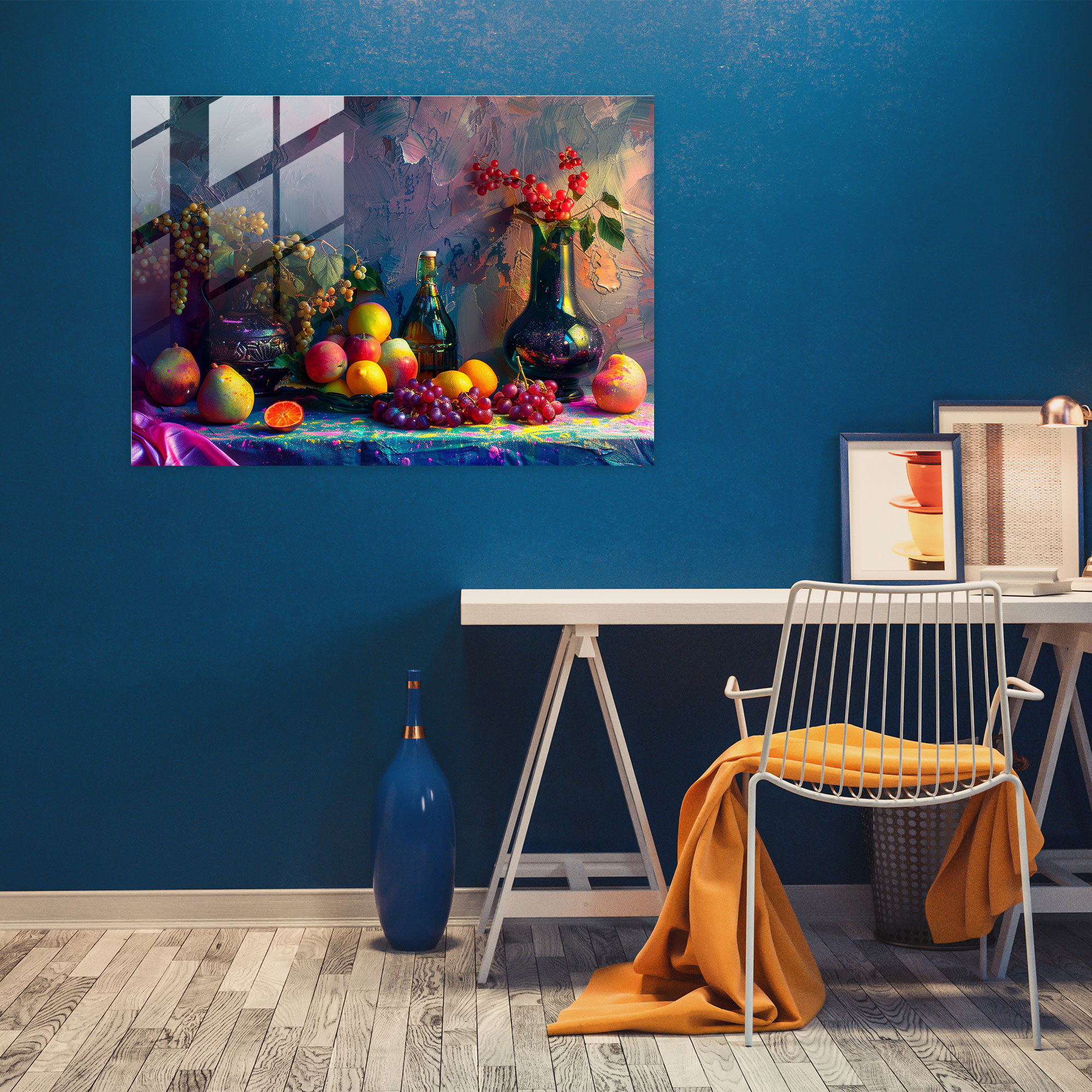 Rembrandt Glass Wall Art - Vibrant Still Life - Rembrandt, Rembrandt, Vibrant Colors, Sophistication