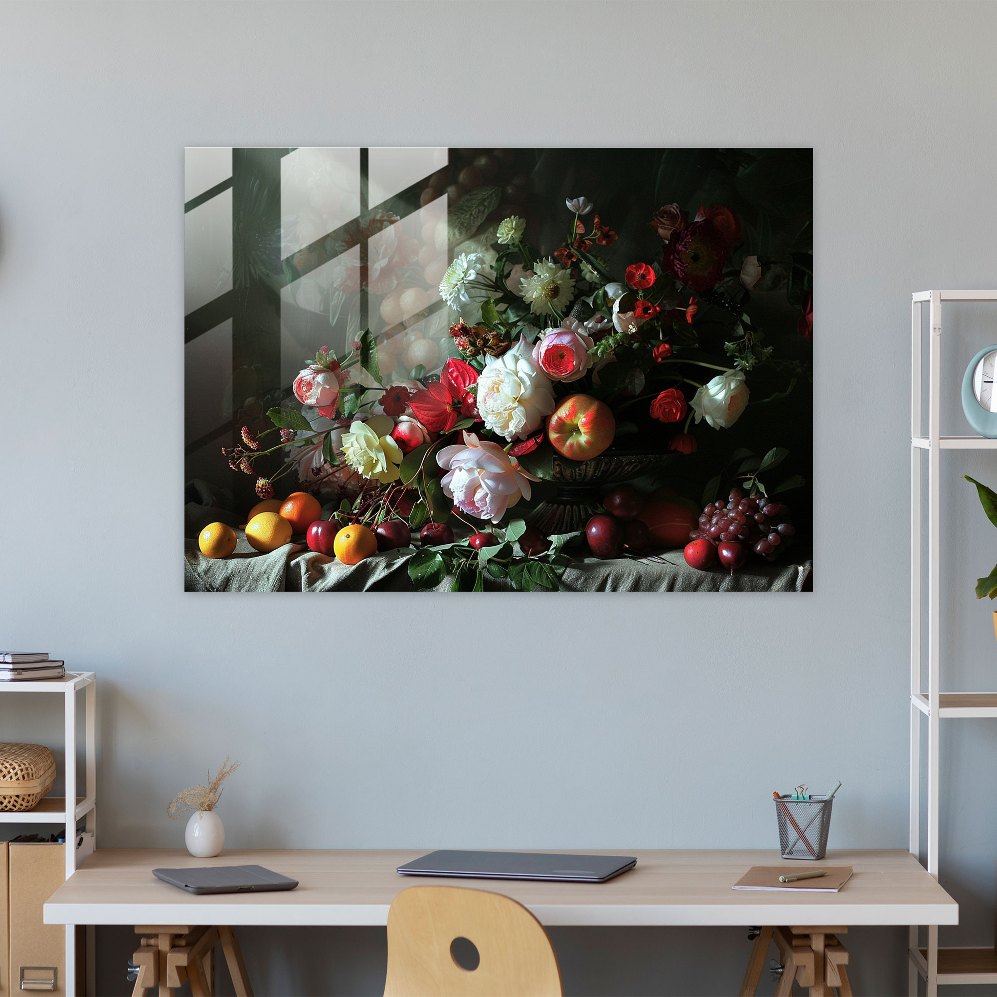 Rembrandt Glass Print Modern Art - Rembrandt, Modern Art, Classic, Glass Print