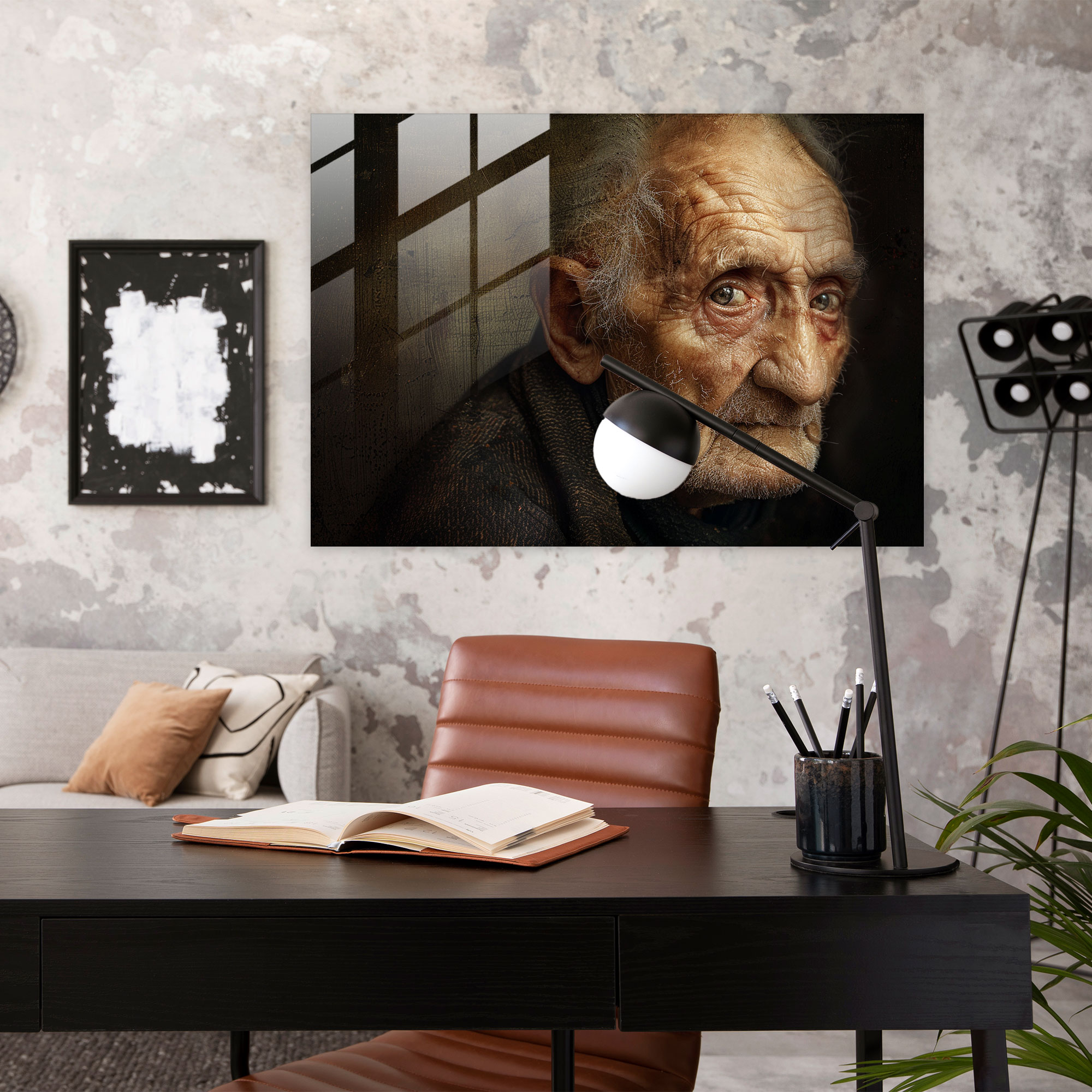 Rembrandt Glass Wall Art Home Decoration - Rembrandt, Home Decoration, Character, Rembrandt