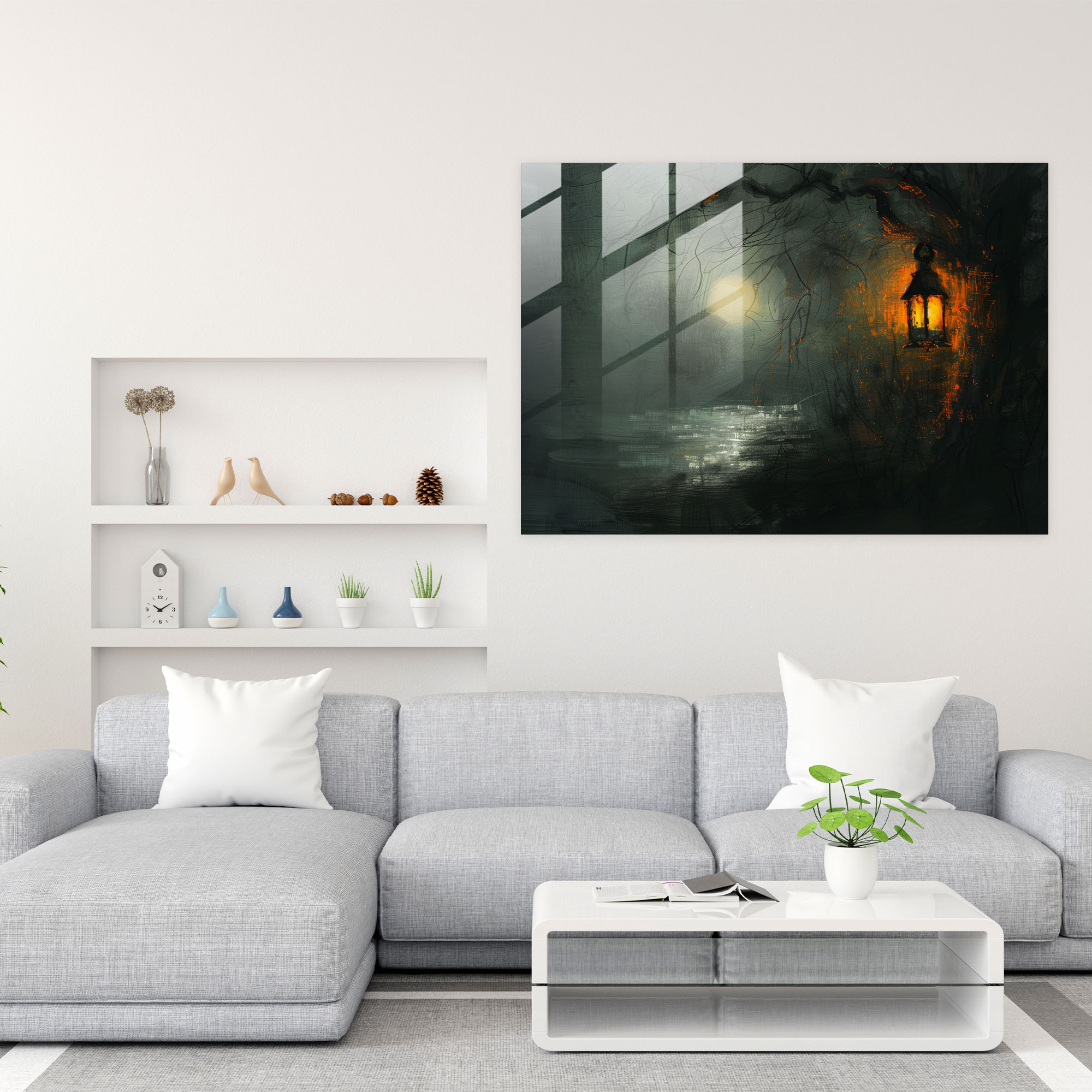 Rembrandt Home Decoration - Night Scene With Lantern - Rembrandt, Lantern, Modern Art, Rembrandt