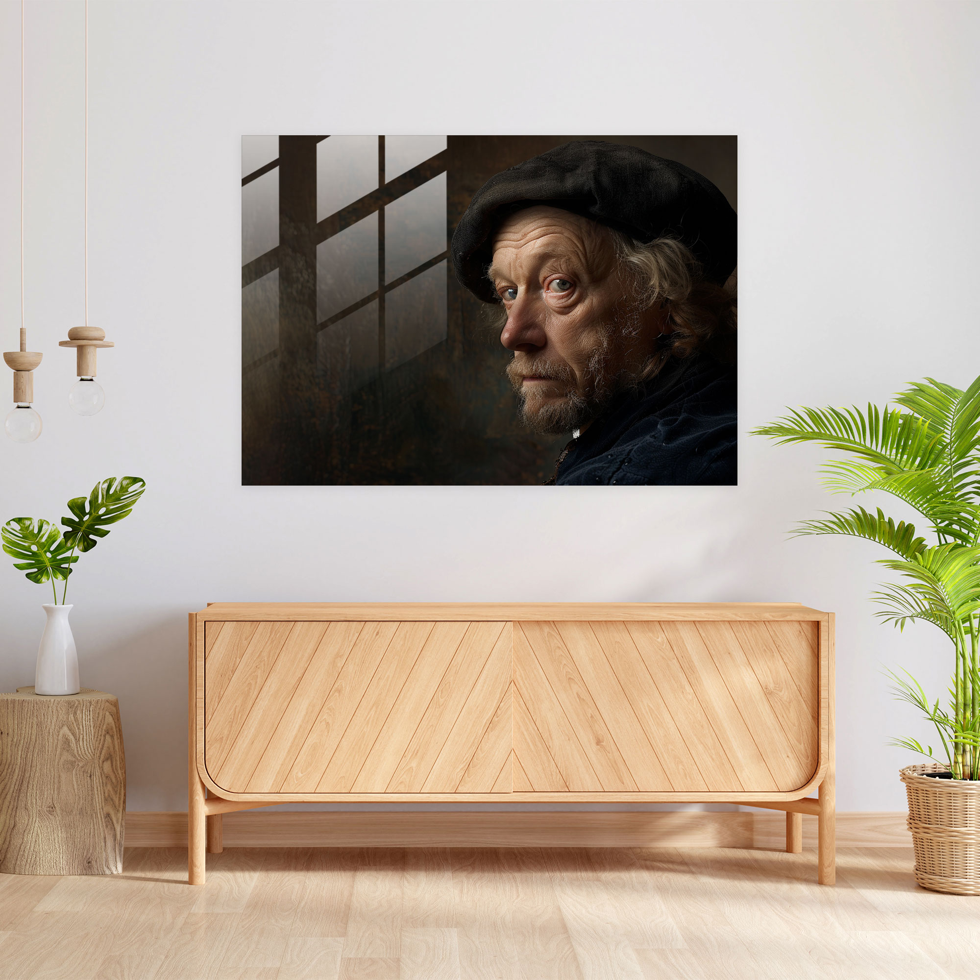 Rembrandt Glass Art Wall Decoration - Rembrandt, Glass Wall Art, Wall Decoration, Glass Art