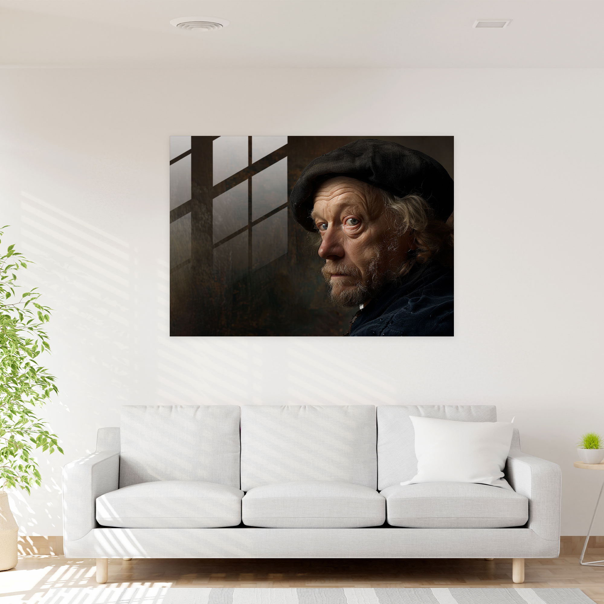 Rembrandt Glass Art Wall Decoration - Rembrandt, Glass Wall Art, Wall Decoration, Glass Art