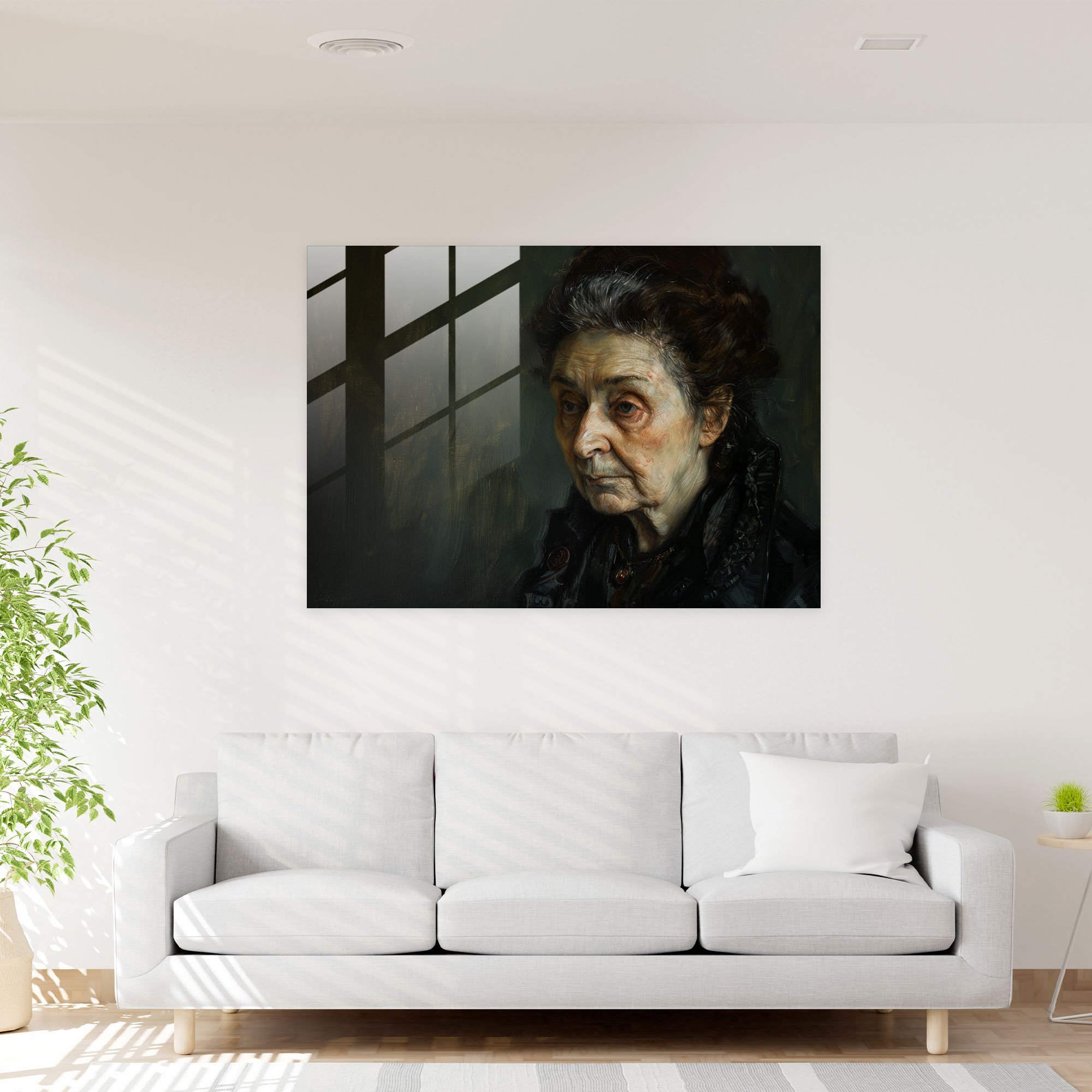 Rembrandt Glass Art Modern Art - Rembrandt, Wall Decoration, Modern Art, Glass Art