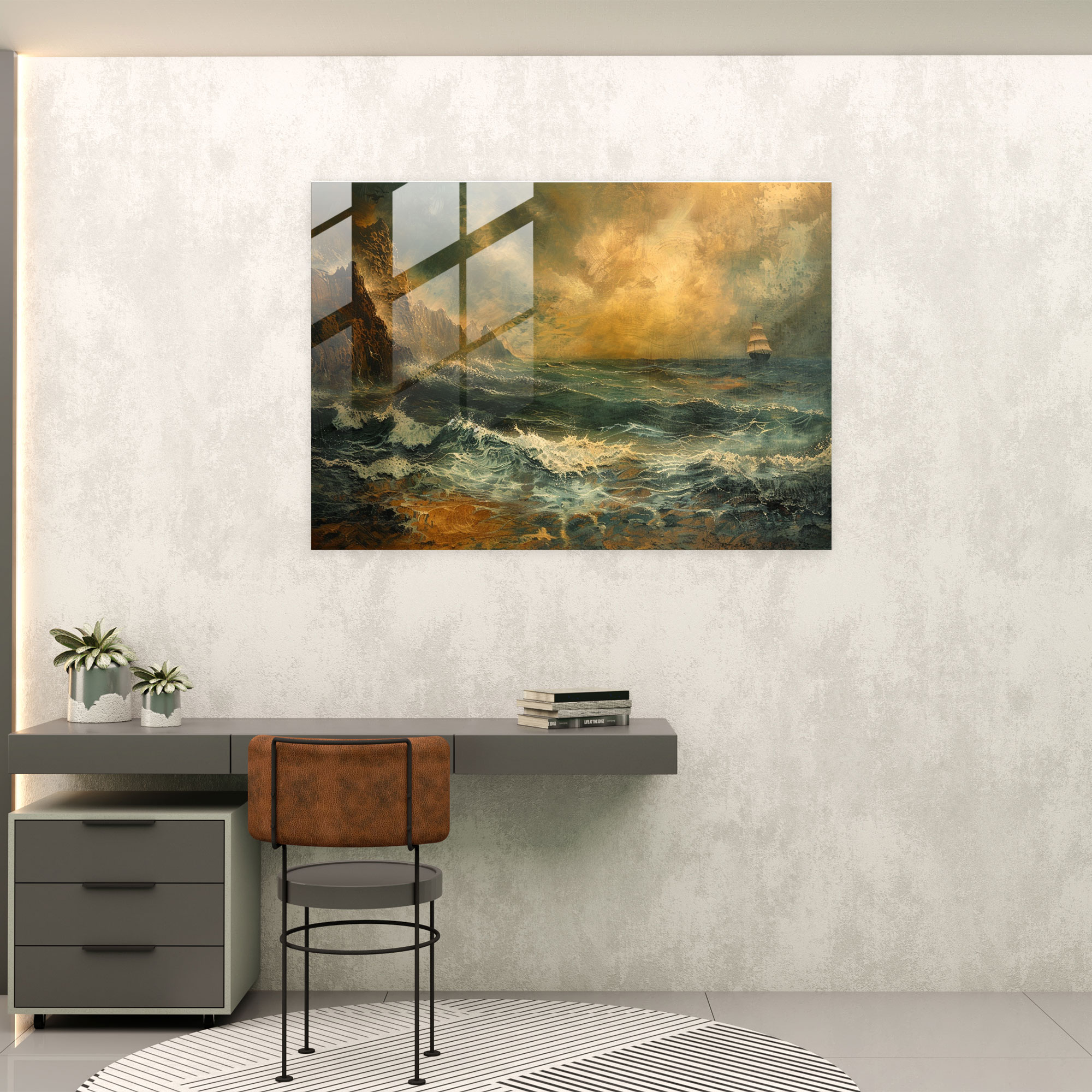 Rembrandt Glass Print Wall Decoration - Rembrandt, Glass Print, Glass Wall Art, Home Decoration