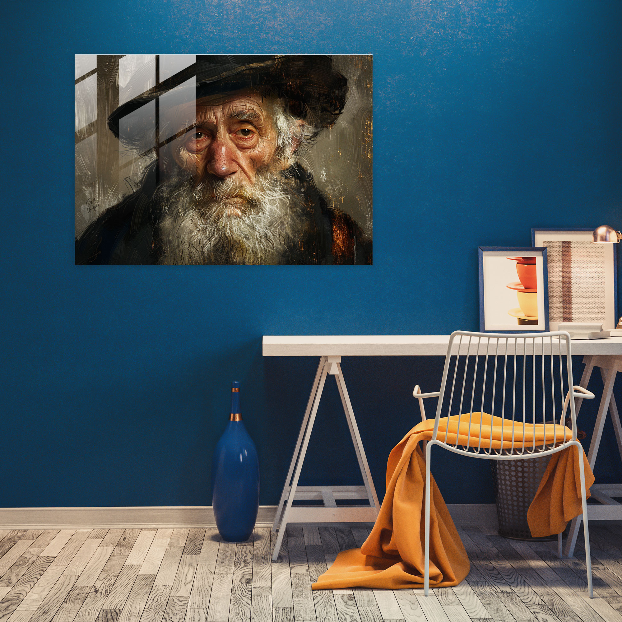 Rembrandt Glass Art Wall Decoration - Rembrandt, Glass Wall Art, Glass Art, Wall Decoration
