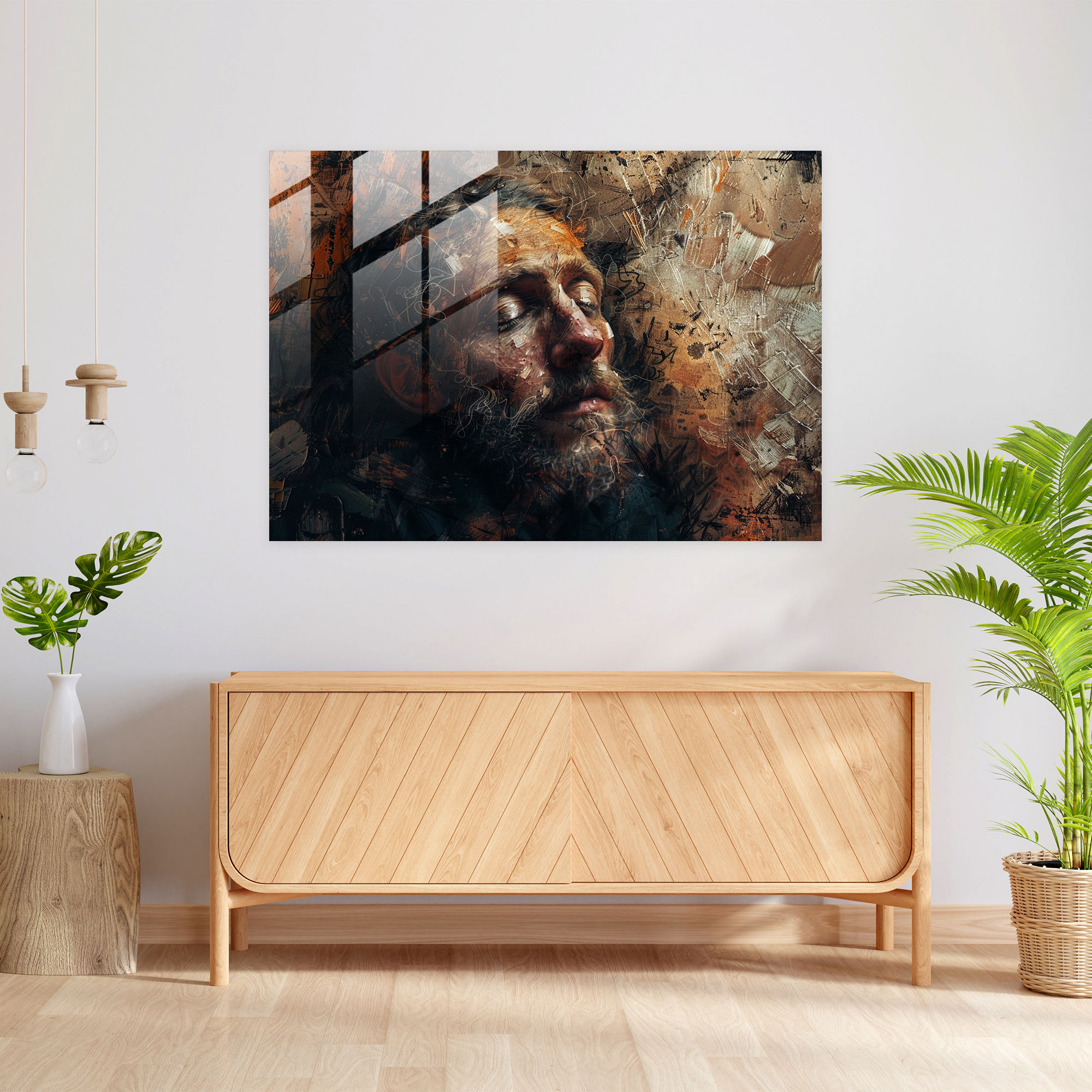 Rembrandt Modern Art Self-Portrait - Rembrandt, Emotion, Rembrandt, Modern Art