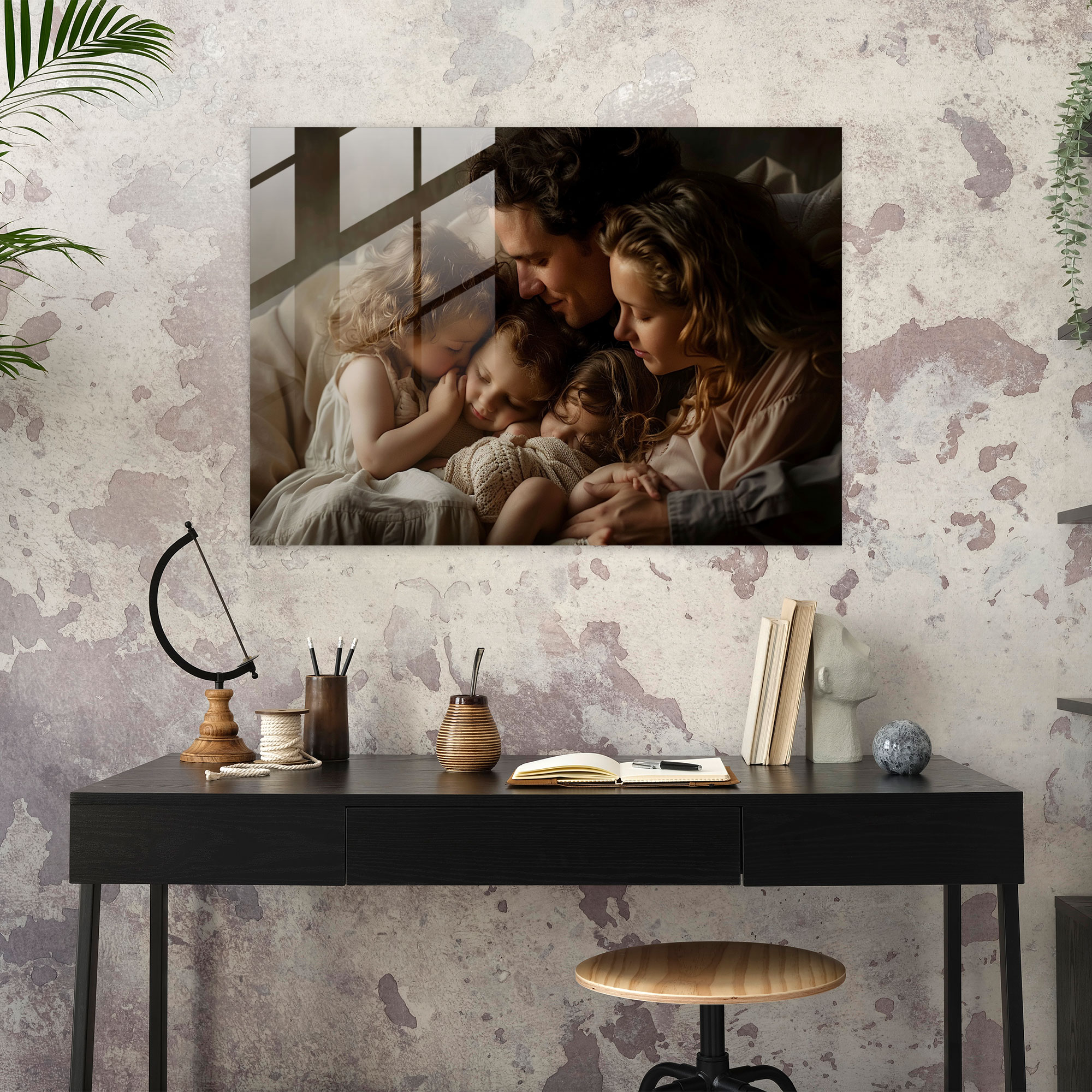 Rembrandt Glass Print Family Portrait - Rembrandt, Family Portrait, Rembrandt, Love And Connection