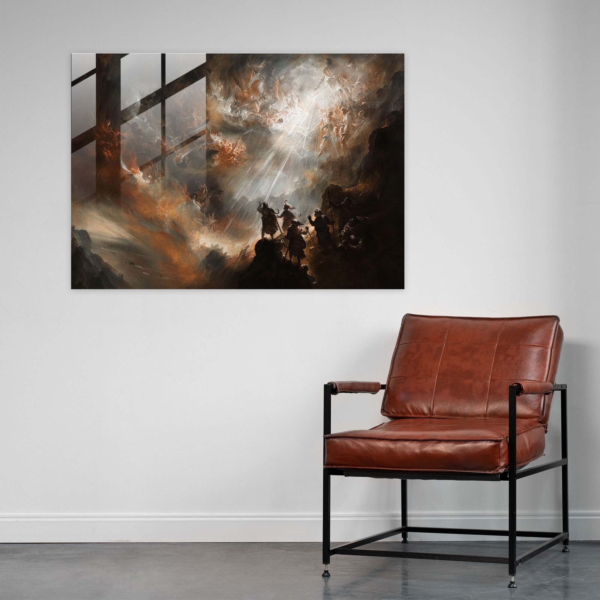 Rembrandt Mythological Scene Glass Print - Rembrandt, Rembrandt, Mythological Scene, Depth And Drama