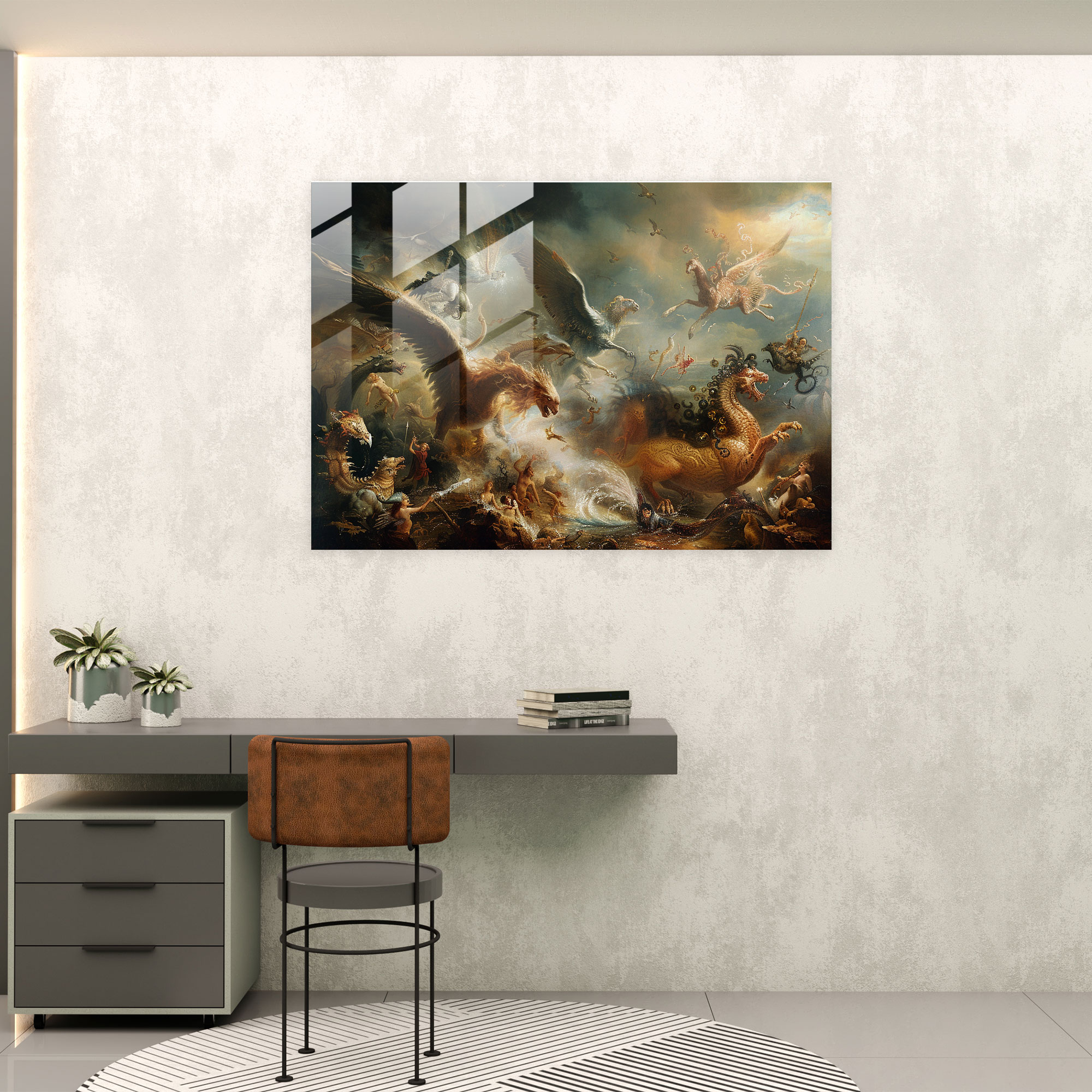Rembrandt Home Decoration - Rembrandt, Modern Art, Glass Print, Home Decoration