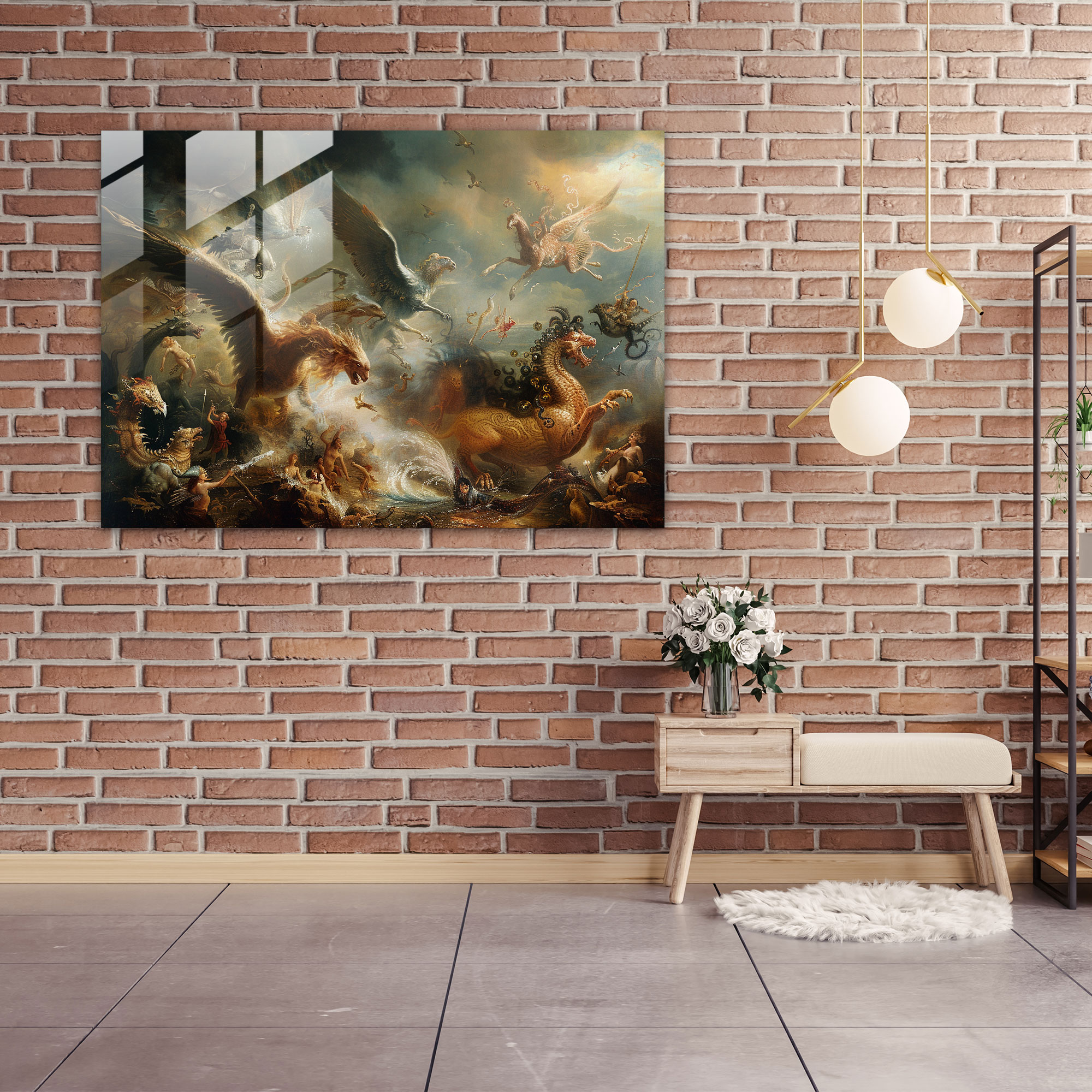 Rembrandt Home Decoration - Rembrandt, Modern Art, Glass Print, Home Decoration