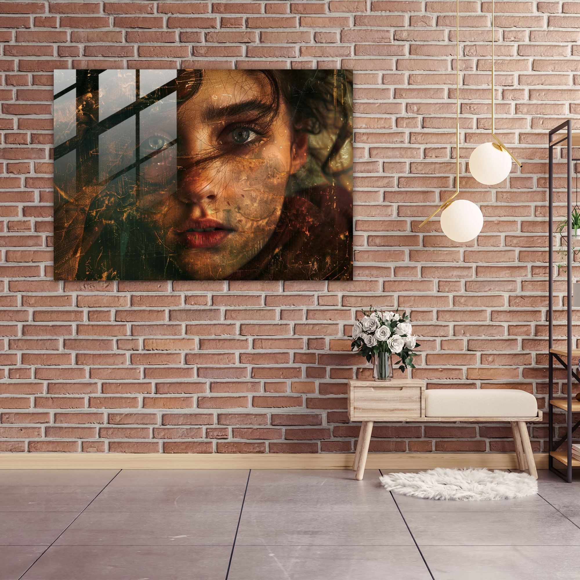Glass Wall Art Mysterious Portrait Rembrandt - Rembrandt, Rembrandt, Glass Wall Art, Glass Art