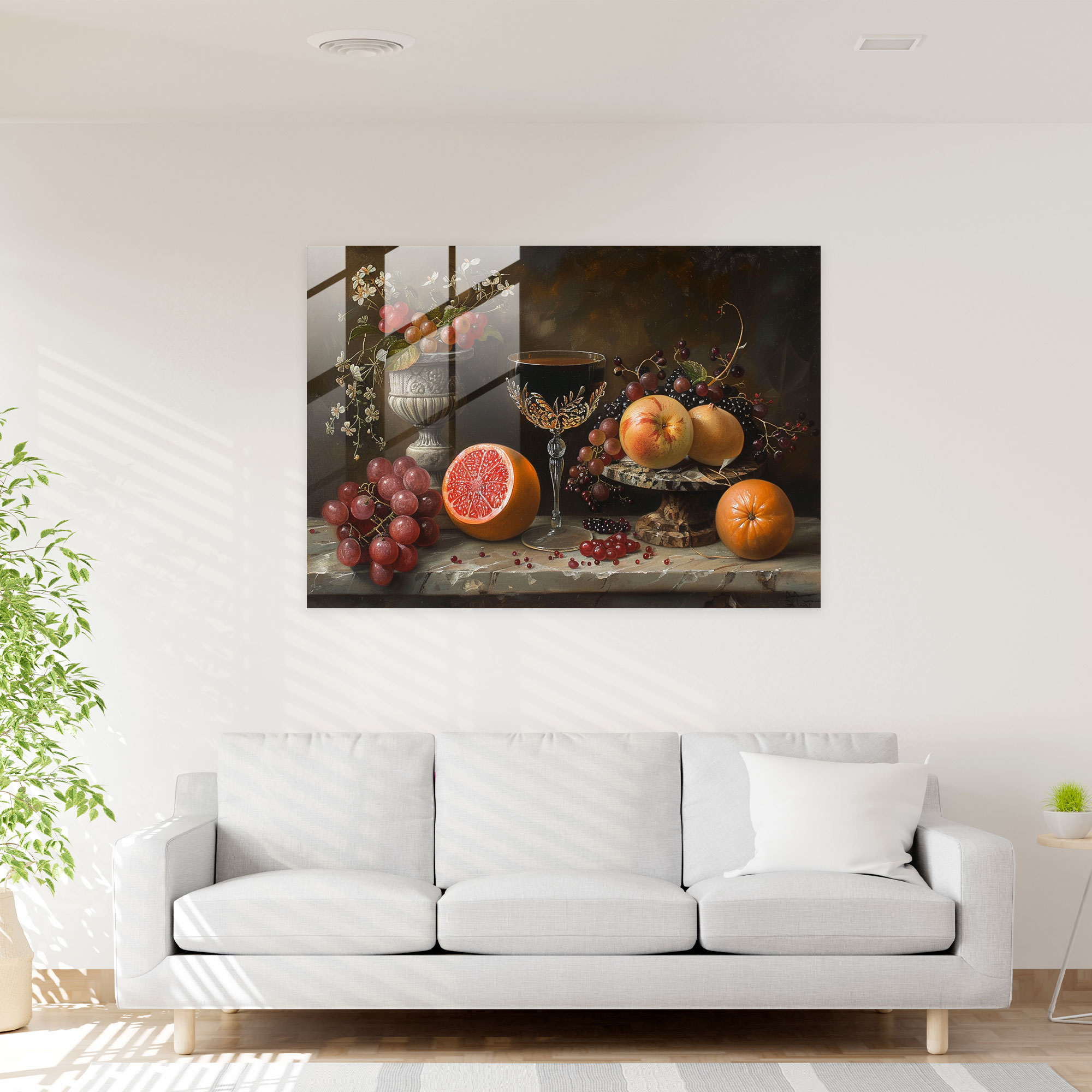Rembrandt Glass Wall Art - Golden Age Still Life - Rembrandt, Rembrandt, Modern Art, Glass Wall Art