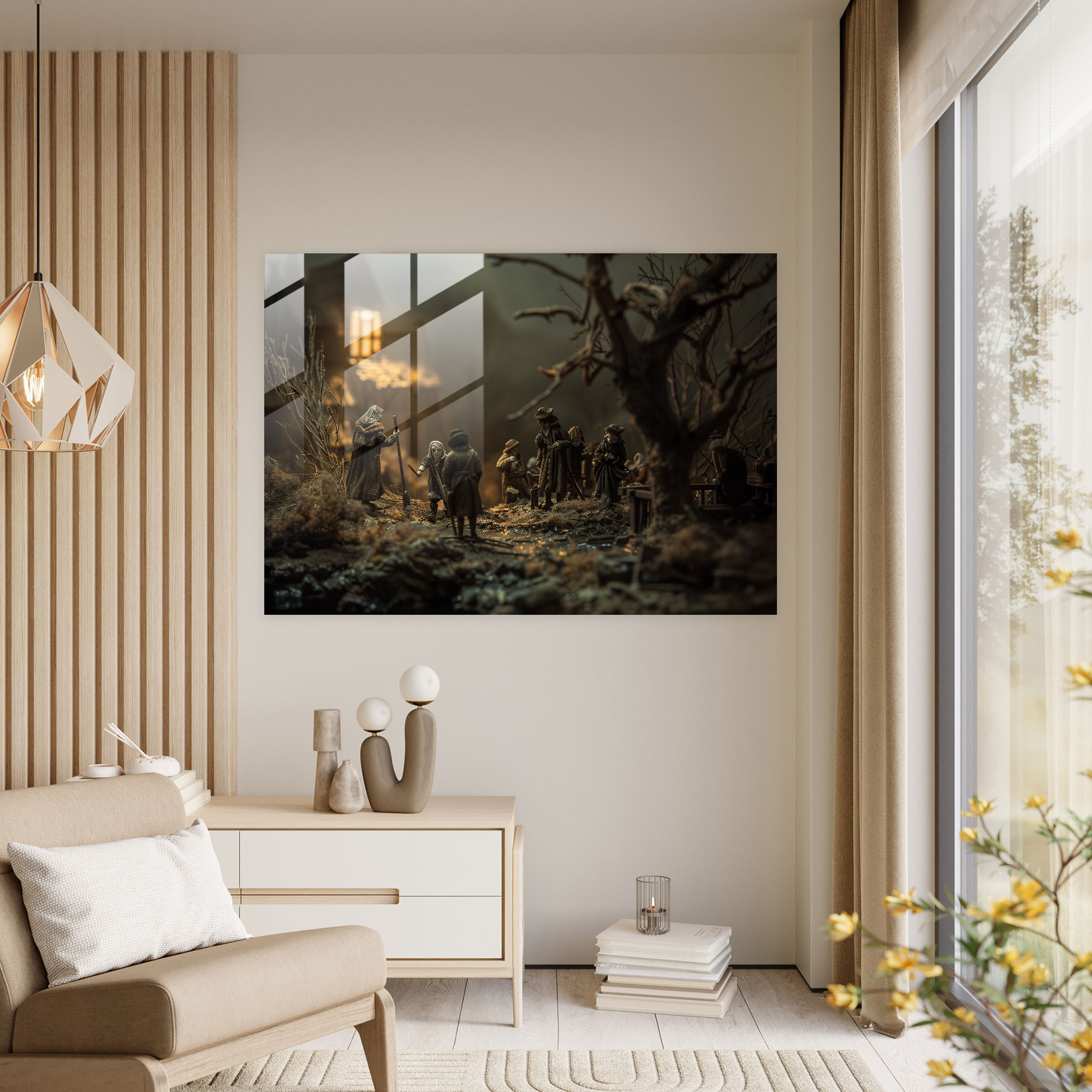 Rembrandt Modern Art - Famous Paintings - Rembrandt, Modern Art, Home Decoration, Glass Print