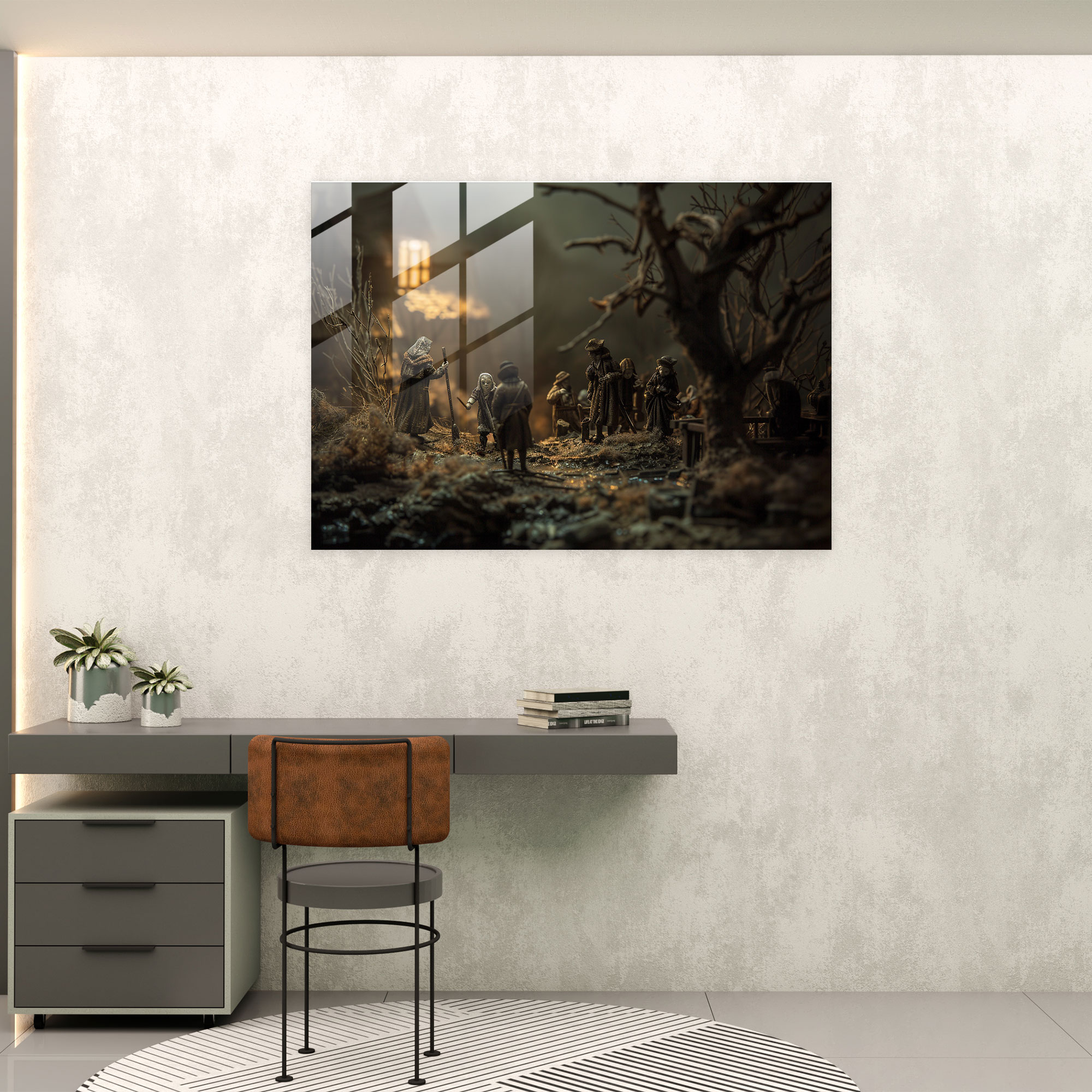 Rembrandt Modern Art - Famous Paintings - Rembrandt, Modern Art, Home Decoration, Glass Print