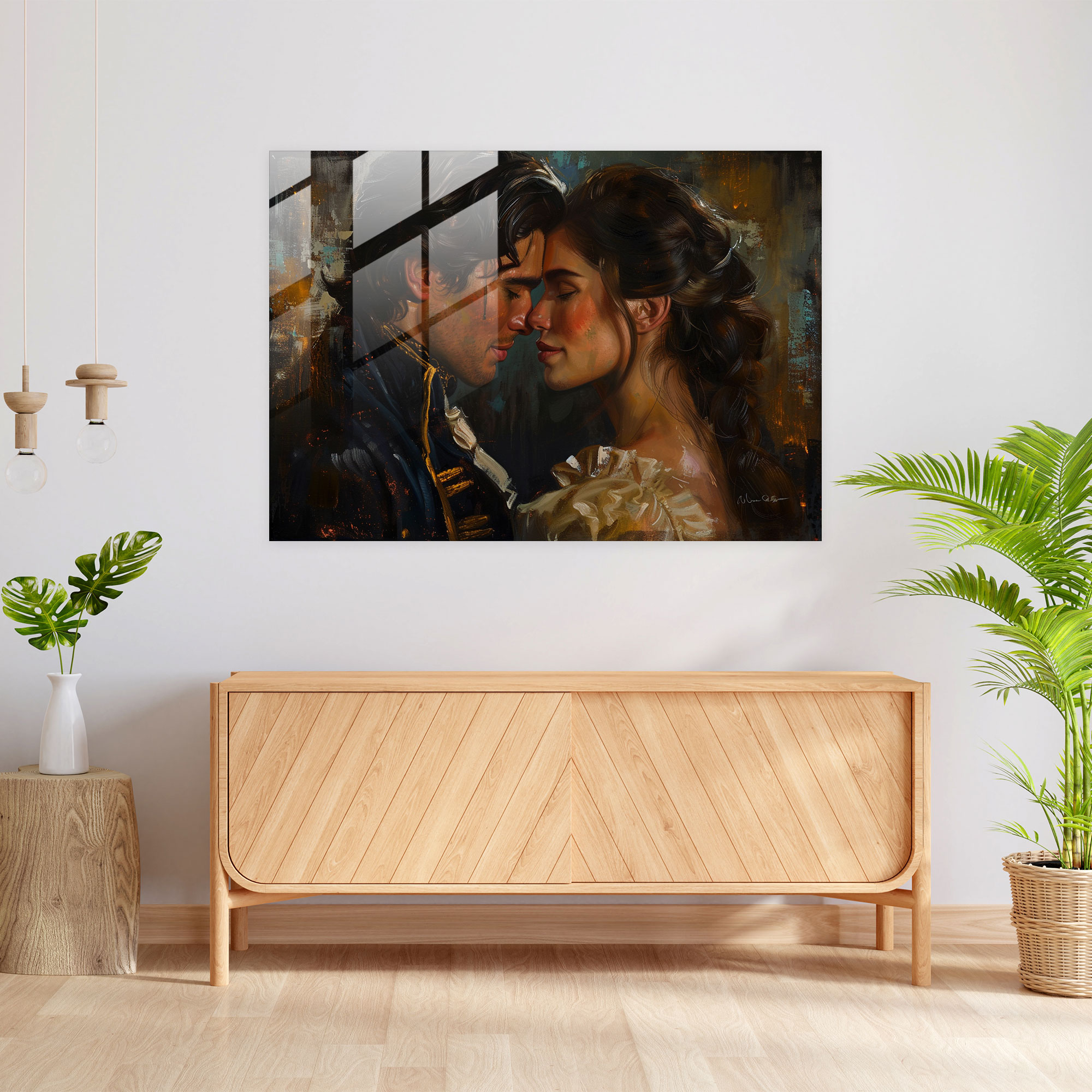 Rembrandt Home Decoration - Intimate Portrait - Rembrandt, Rembrandt, Glass Art, Modern Art