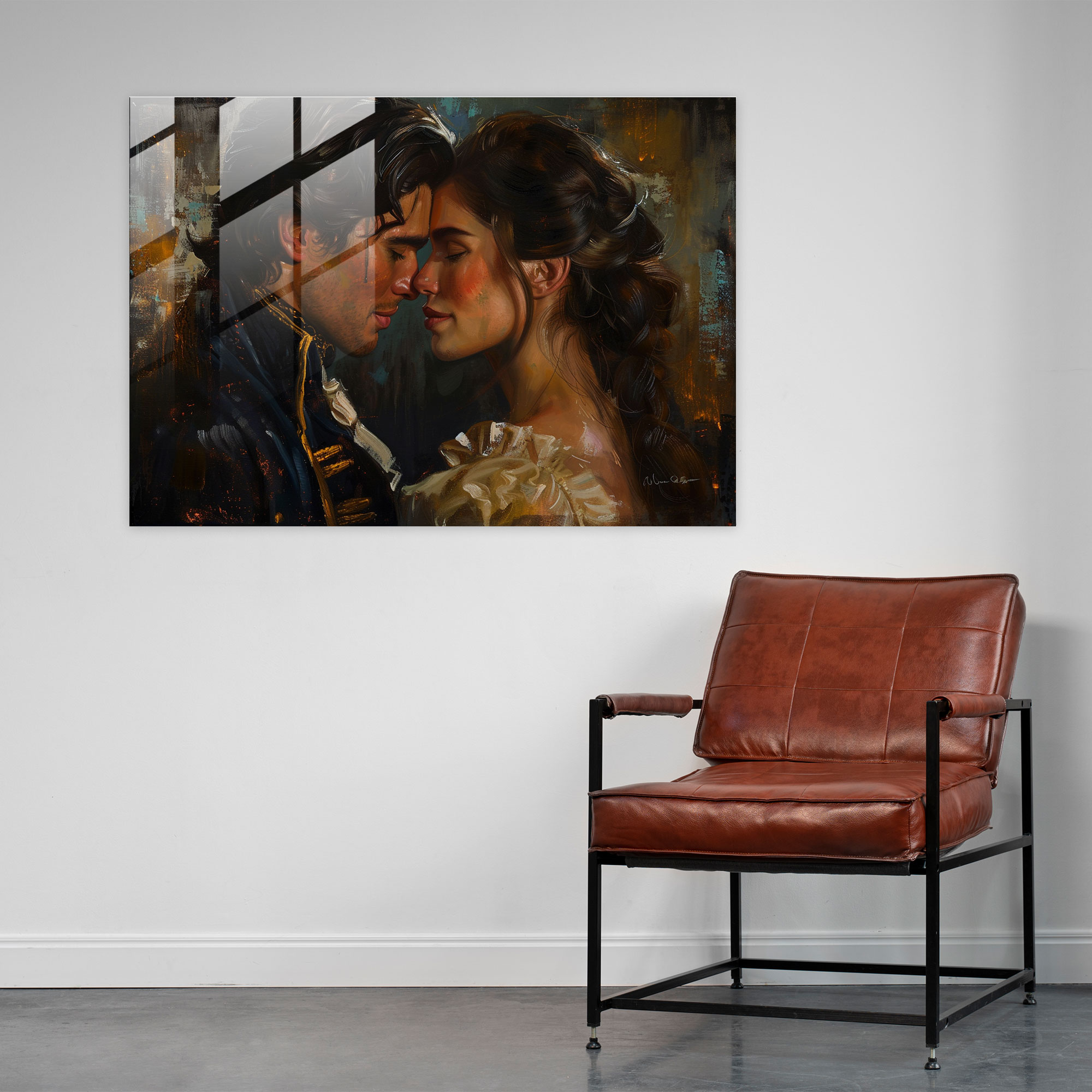 Rembrandt Home Decoration - Intimate Portrait - Rembrandt, Rembrandt, Glass Art, Modern Art