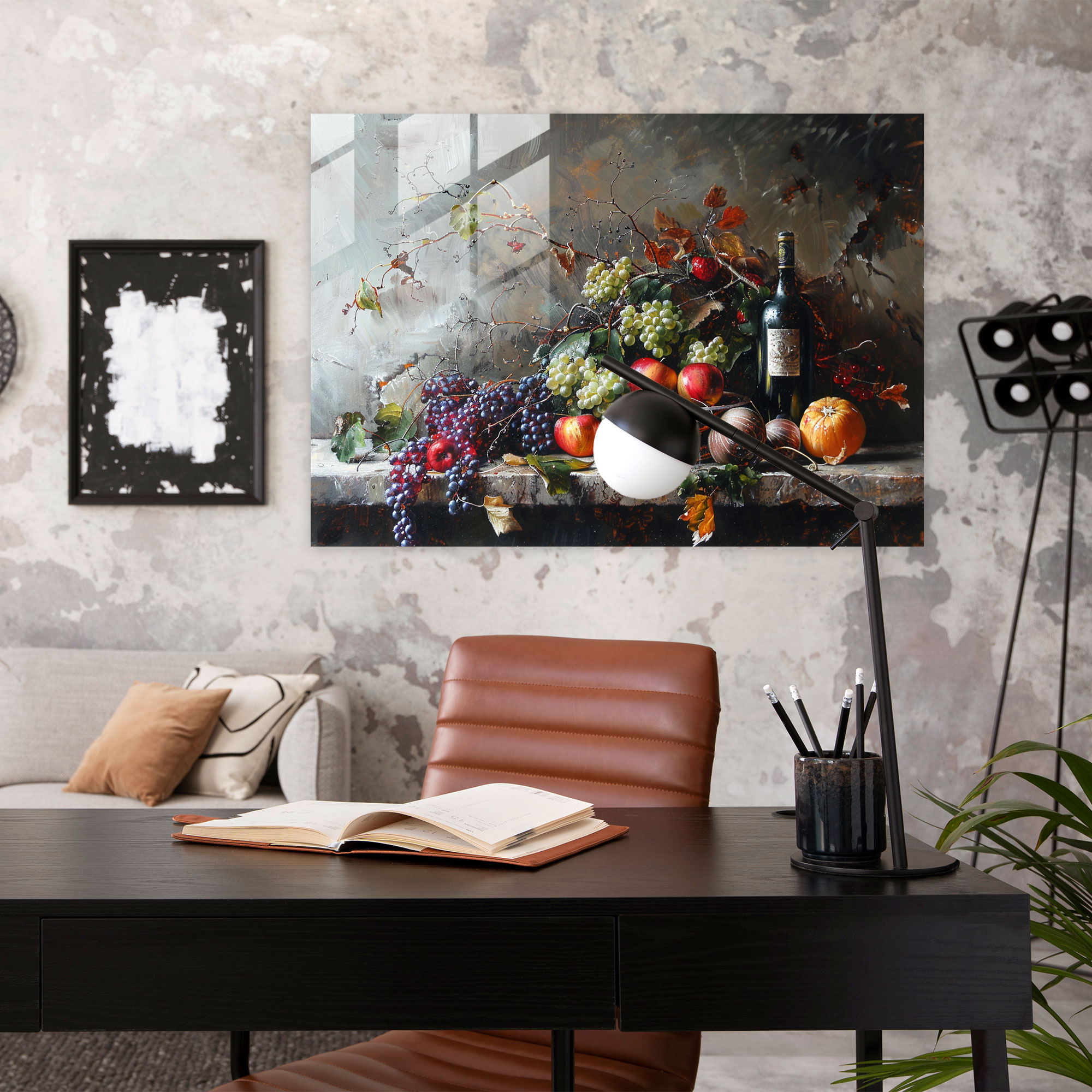 Rembrandt Wall Decoration - Rich Still Life - Rembrandt, Glass Art, Wall Decoration, Modern Art