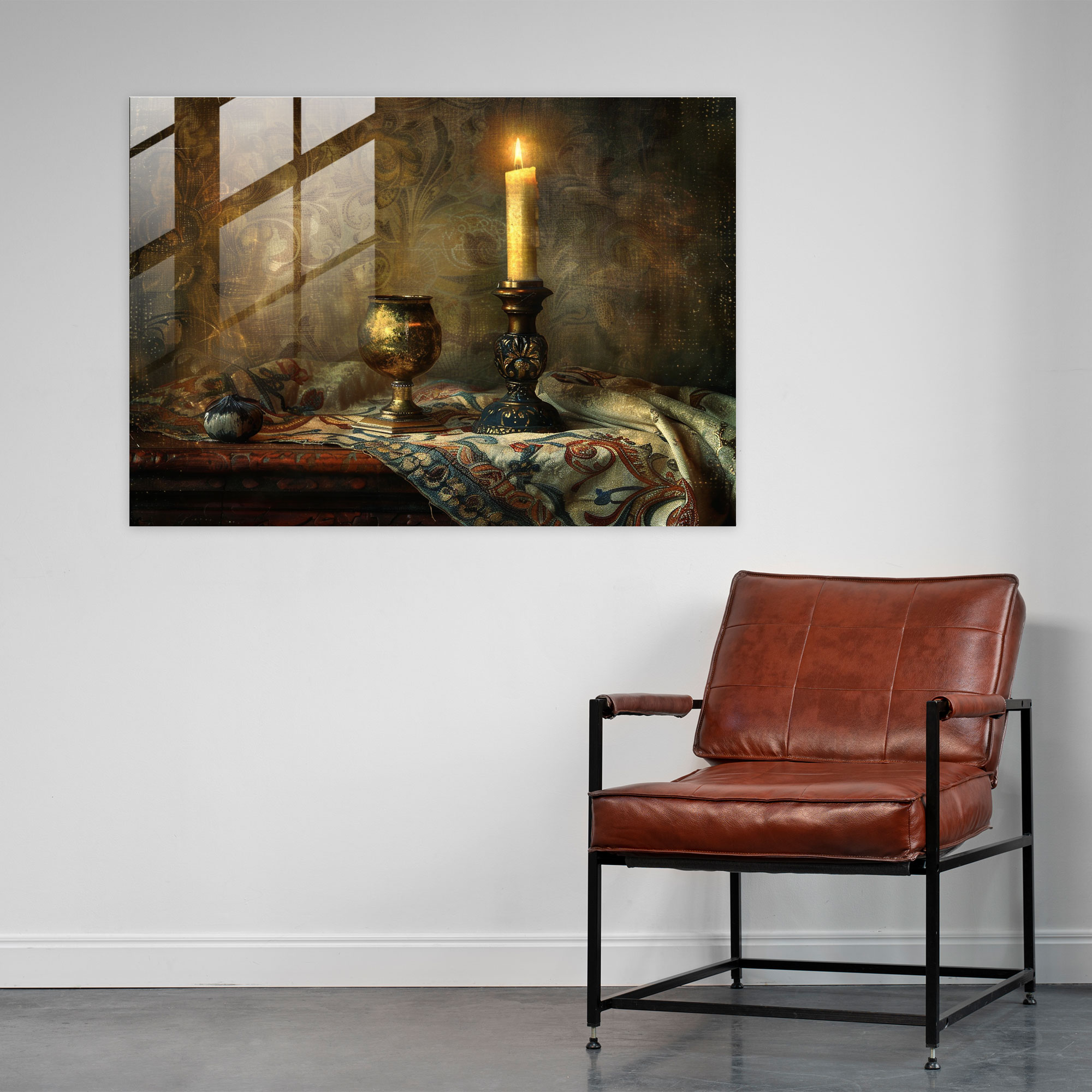 Rembrandt Glass Art - Mysterious Still Life - Rembrandt, Rembrandt, Glass Art, Glass Print