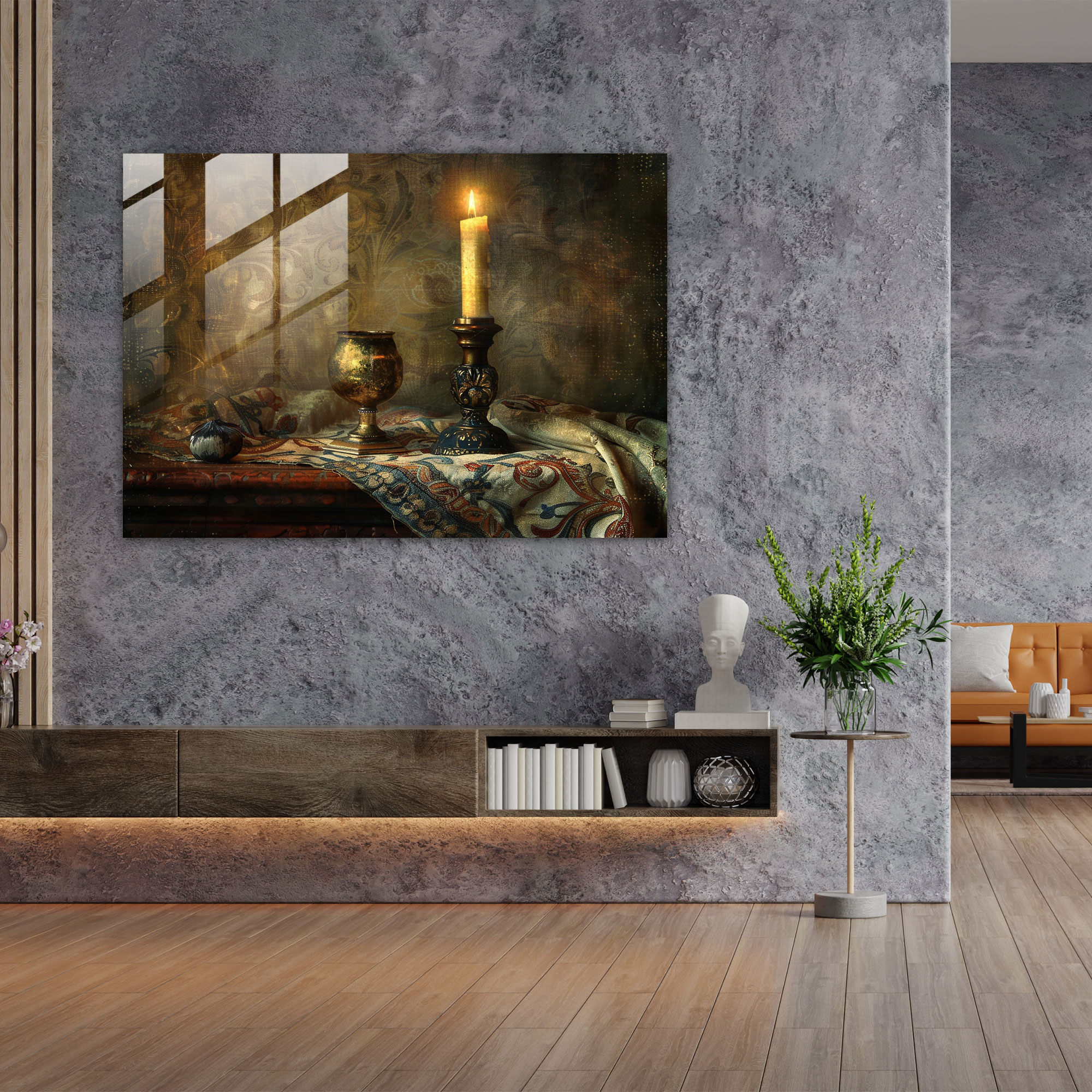 Rembrandt Glass Art - Mysterious Still Life - Rembrandt, Rembrandt, Glass Art, Glass Print